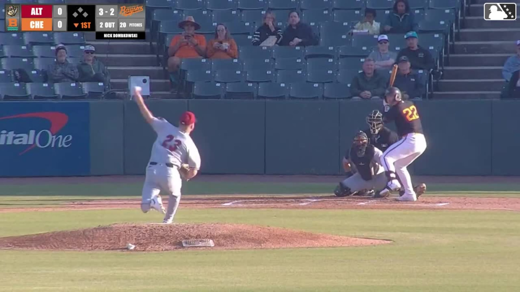 Ethan Anderson homers (4) on a fly ball to left field.