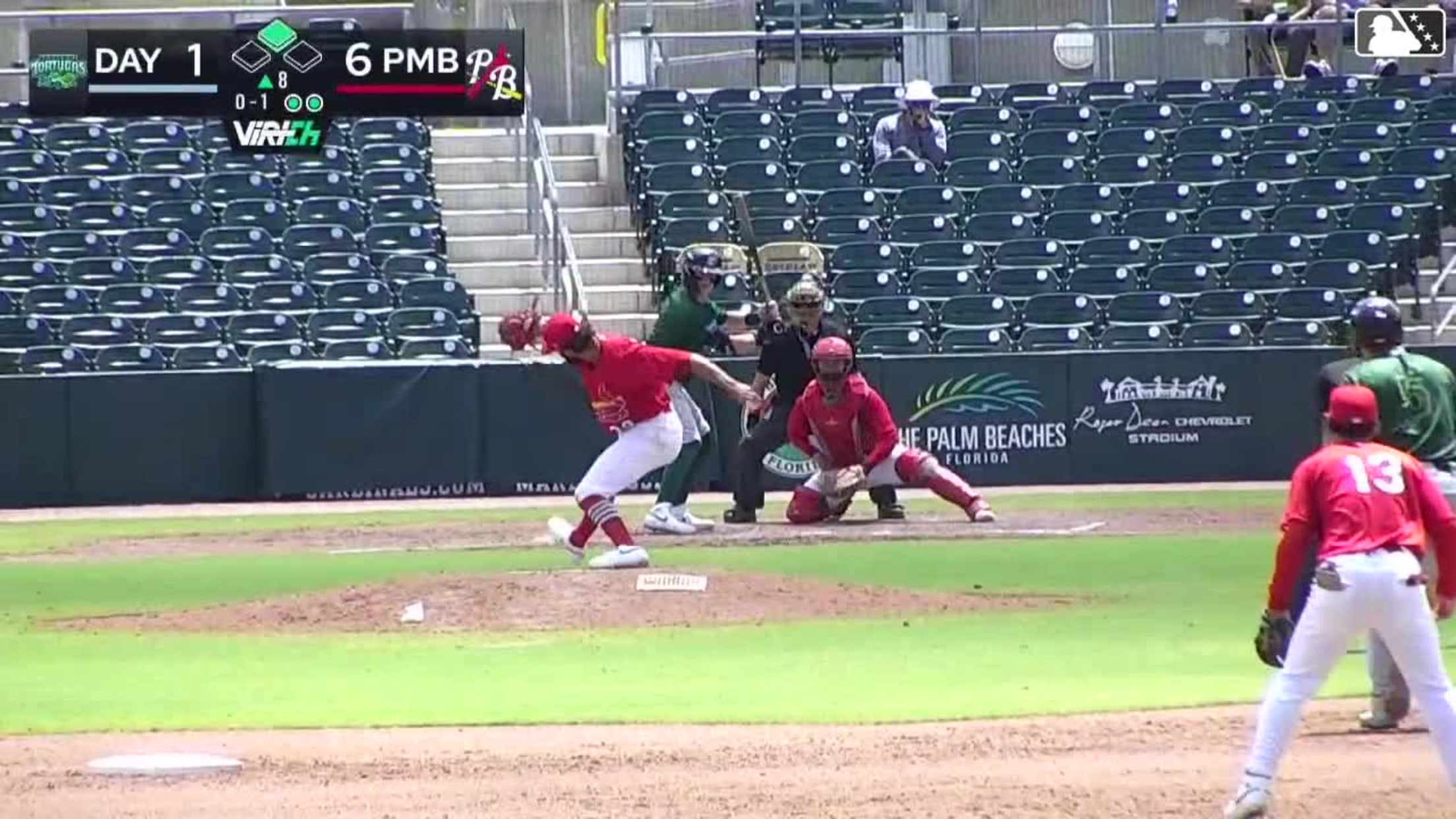 Yadiel Batista In play, run(s) to Henry Hunter