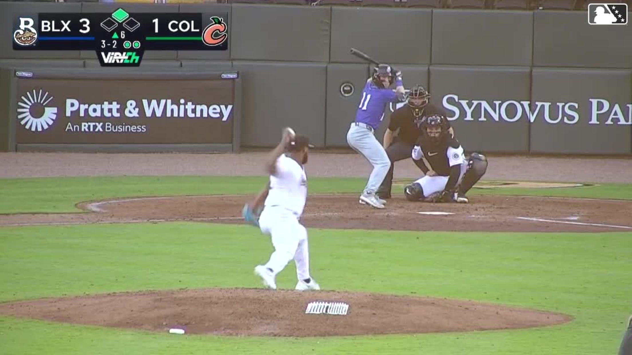 Dylan O'Rae hits a ground-rule double (1) on a fly ball to left field. Kay-Lan Nicasia scores.