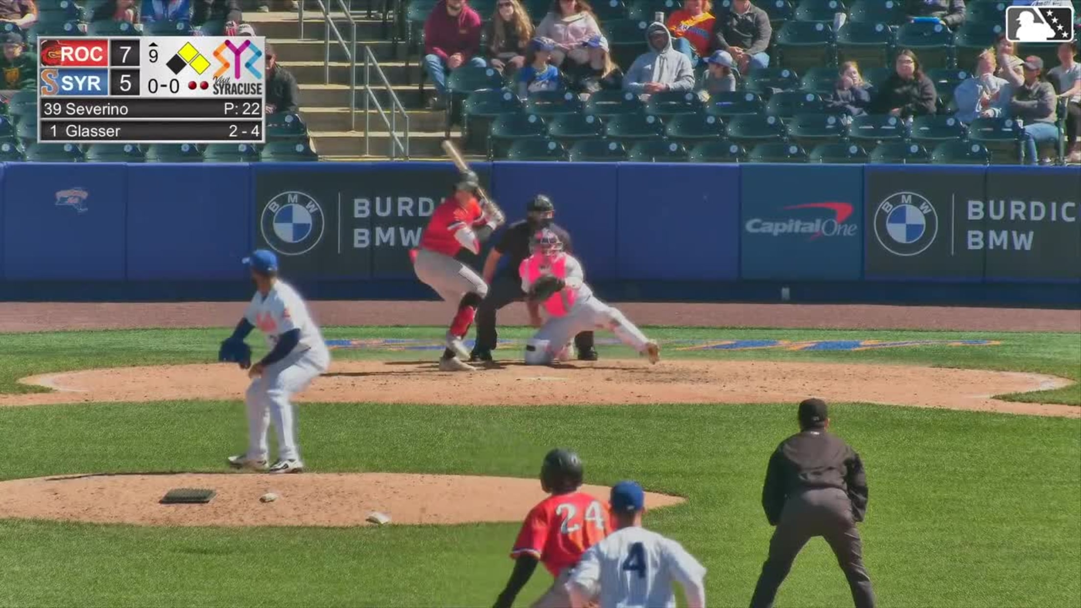 Phillip Glasser singles on a ground ball to right fielder Ryan Clifford. Andrew Pinckney scores. Trey Lipscomb to 2nd.