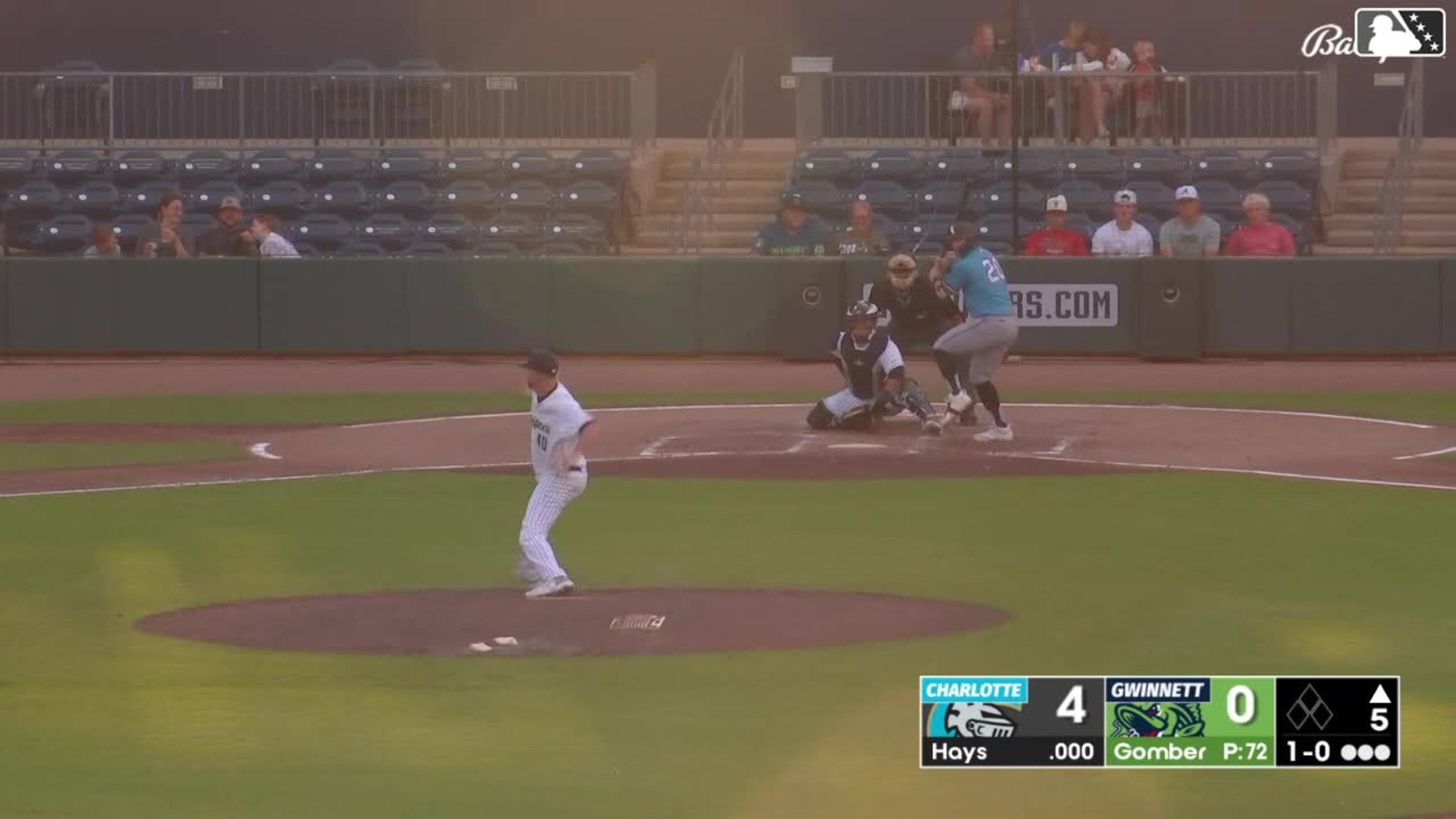 Austin Hays homers (2) on a fly ball to right center field.