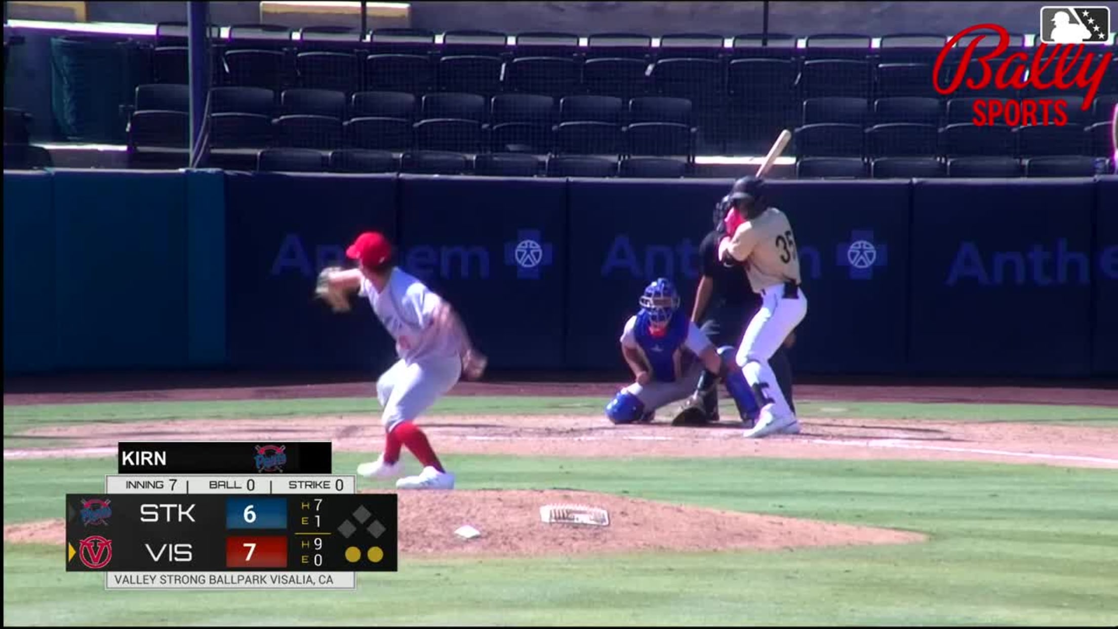 Jose Alpuria homers (4) on a fly ball to left field.