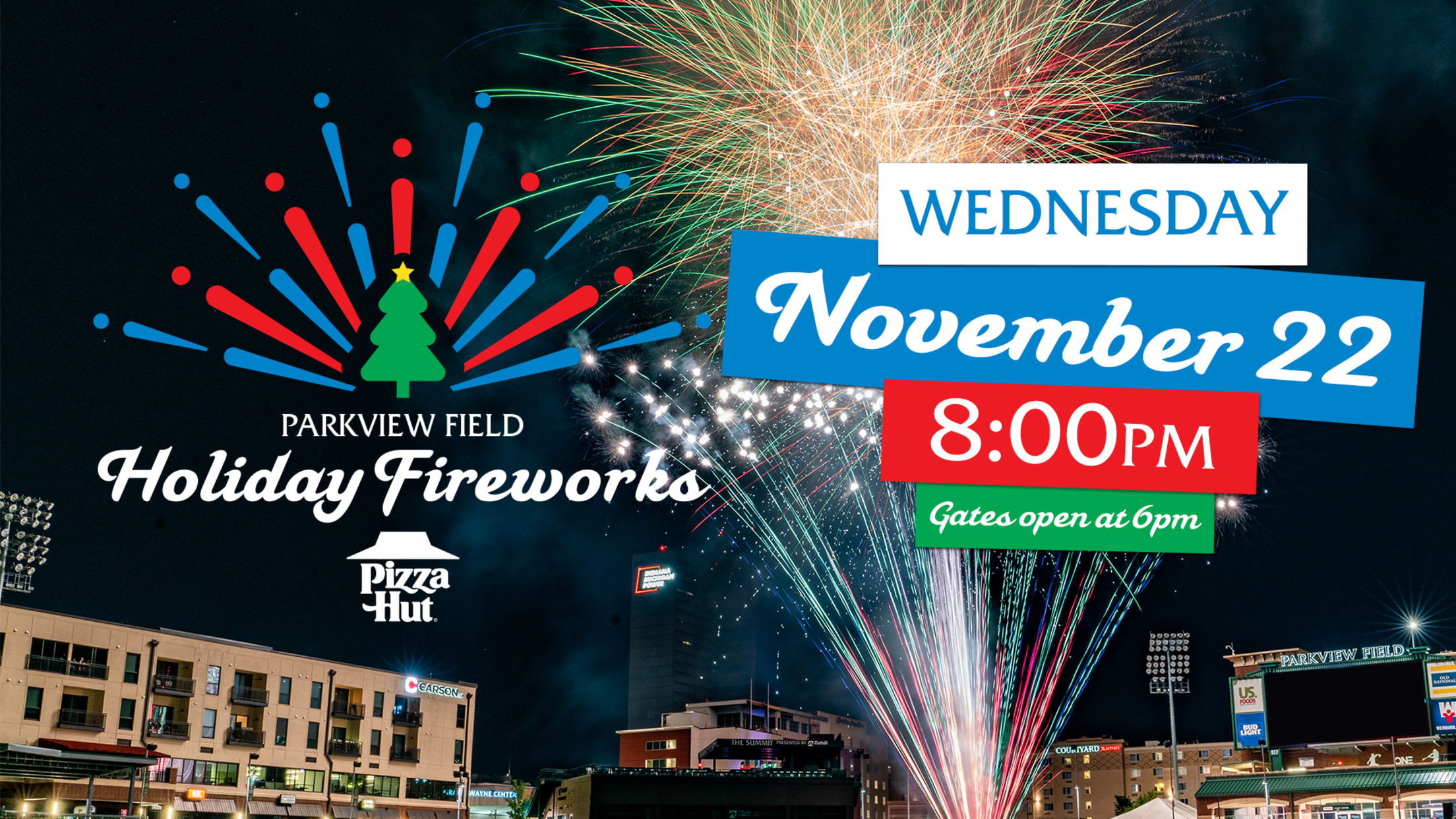 Parkview Field Holiday Fireworks 2023