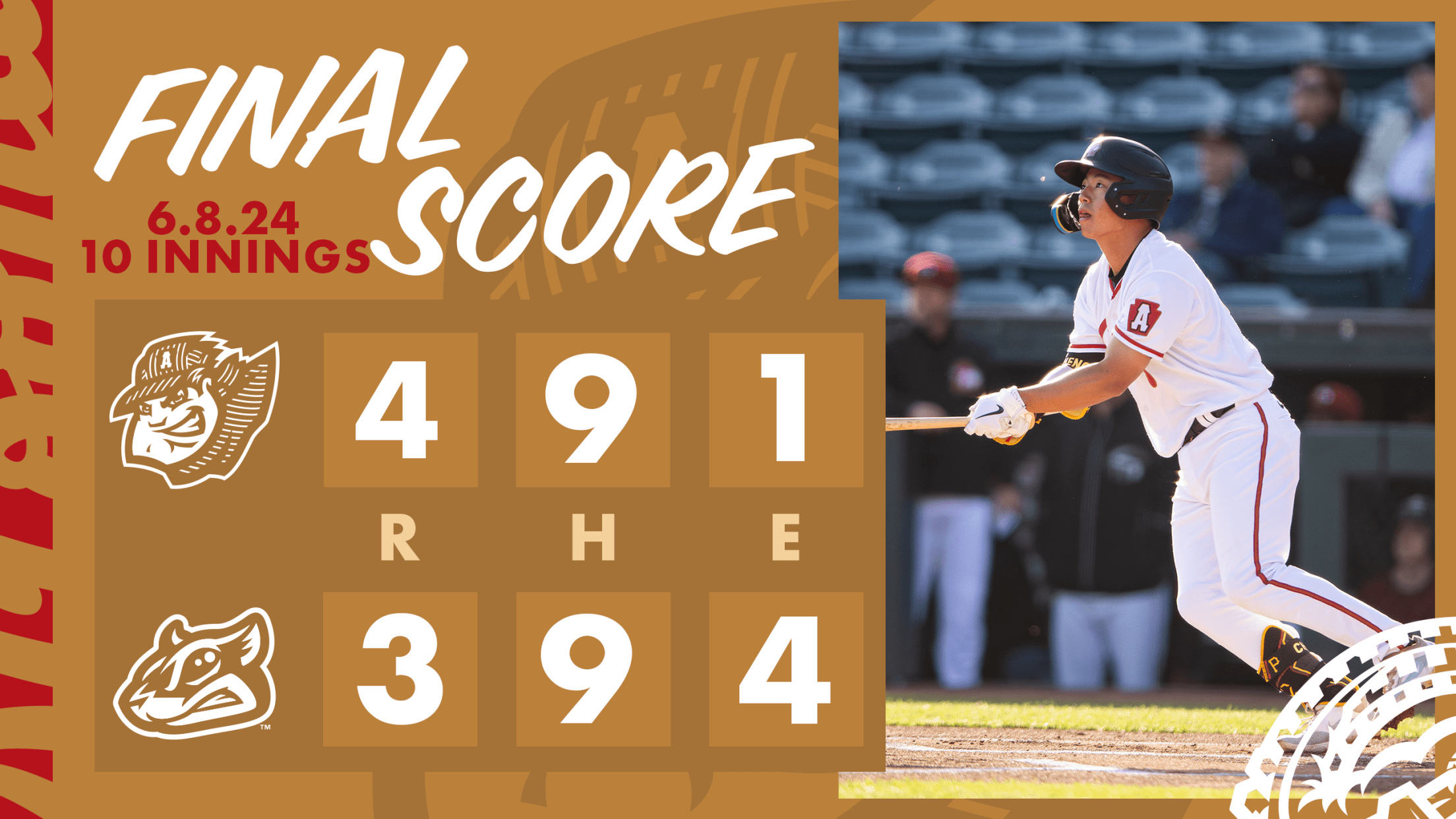 Curve Need 10 Innings To Earn Third Straight Win | MiLB.com