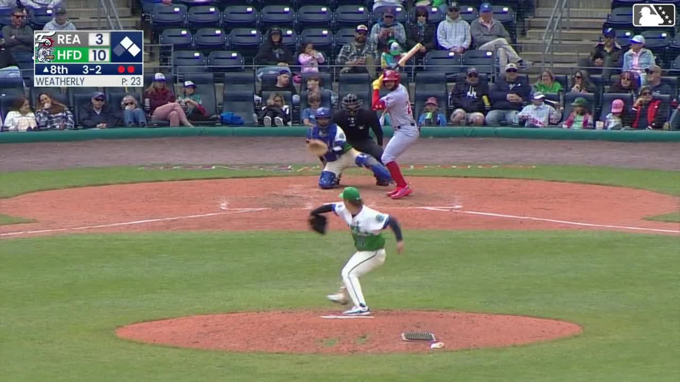 Raylin Heredia homers (4) on a fly ball to left center field. Carson DeMartini scores. Aroon Escobar scores.