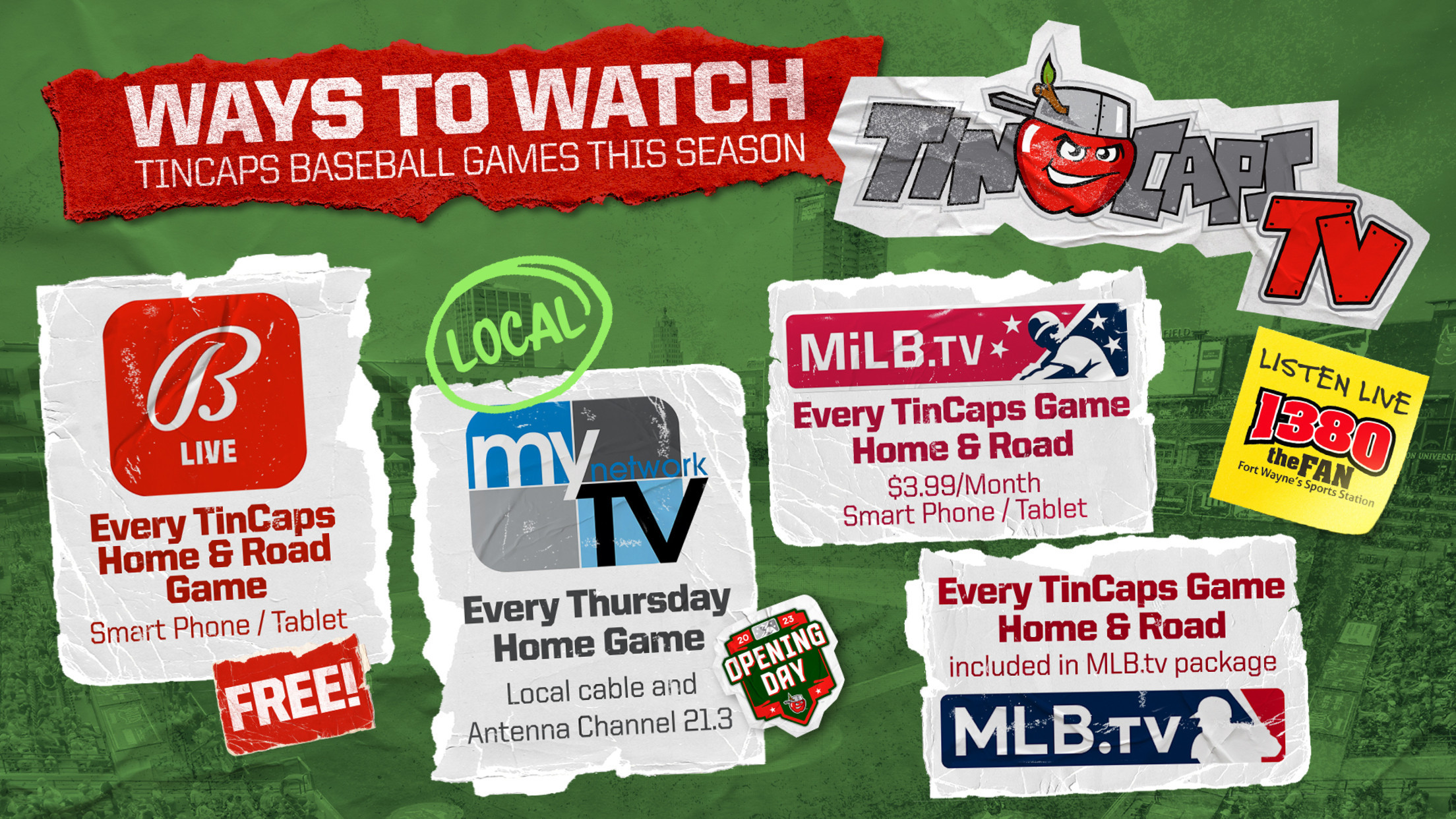 TinCaps MyNetworkTV Games | MiLB.com