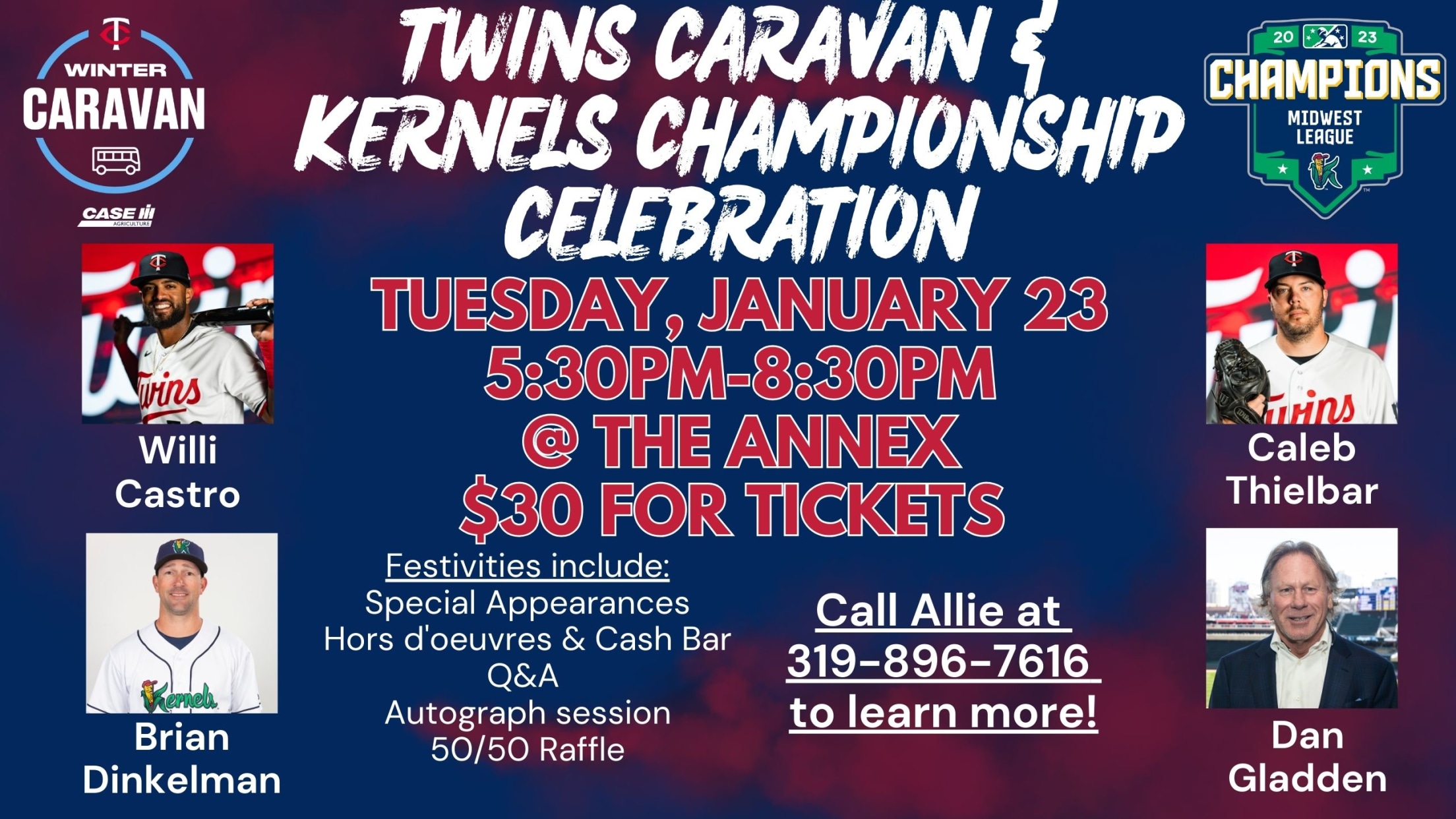 The Kernels Announce Twins Caravan & Kernels Championship Celebration