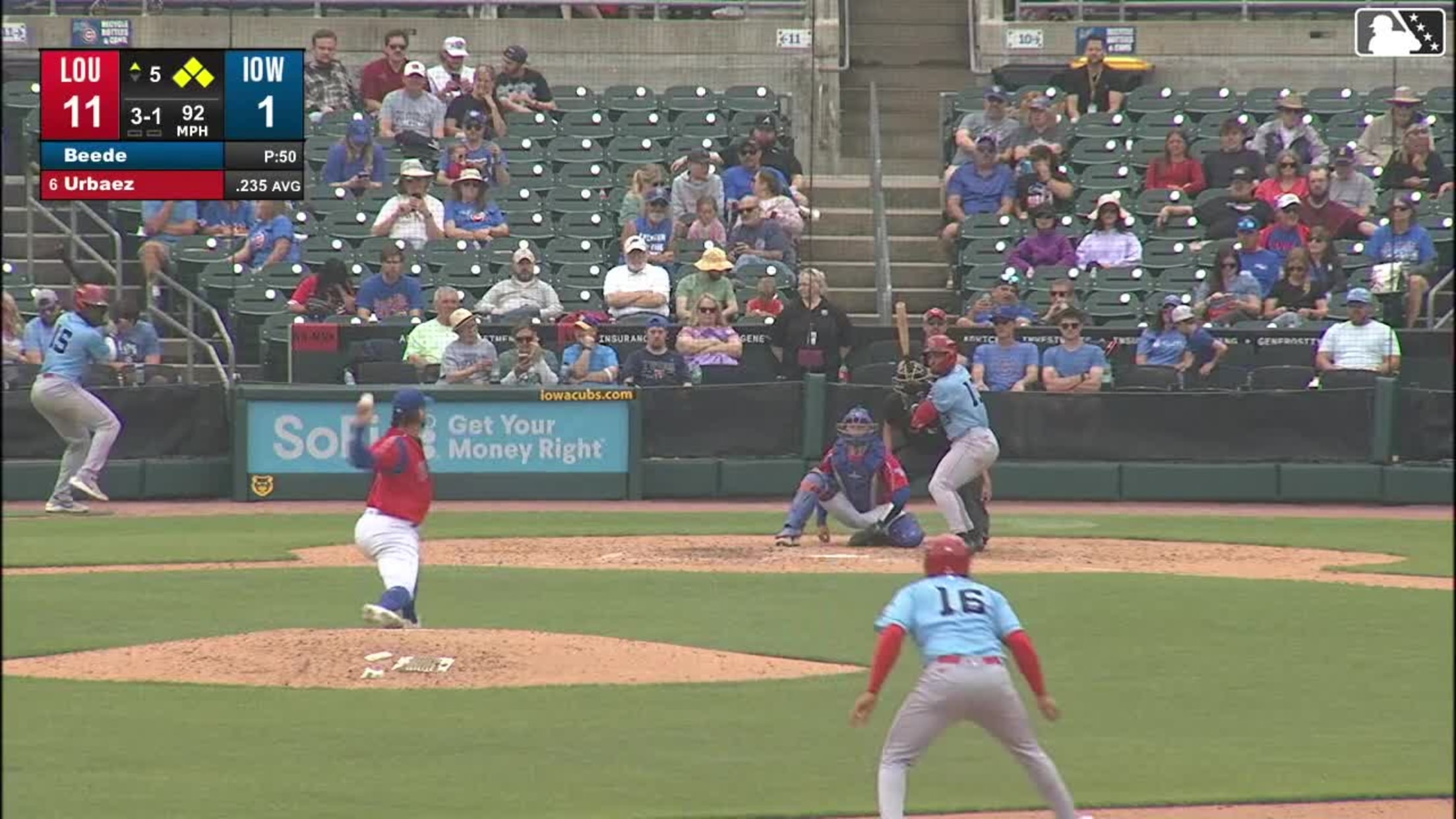 Tyler Beede In play, run(s) to Francisco Urbaez
