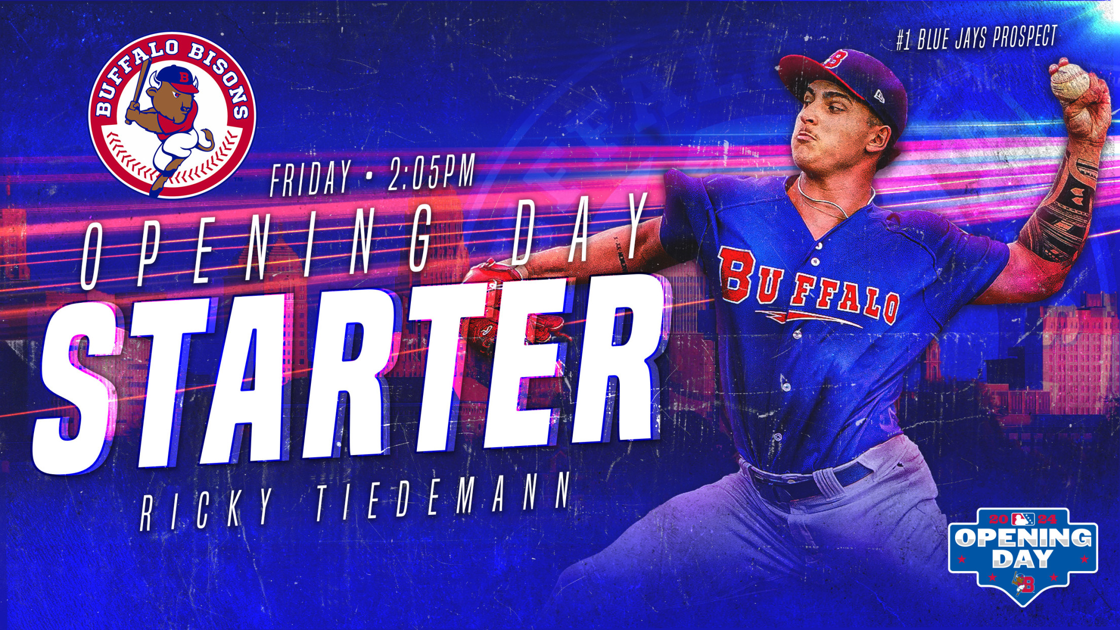Blue Jays top prospect Ricky Tiedemann Bisons Opening Day starter Bisons