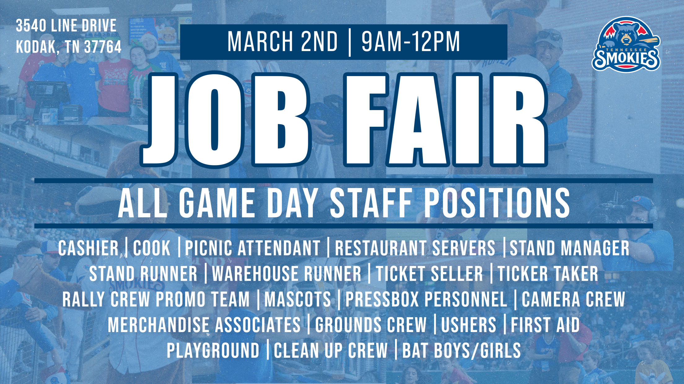 TENNESSEE SMOKIES ANNOUNCE JOB FAIRS ON FEBRUARY 17 AND MARCH 2