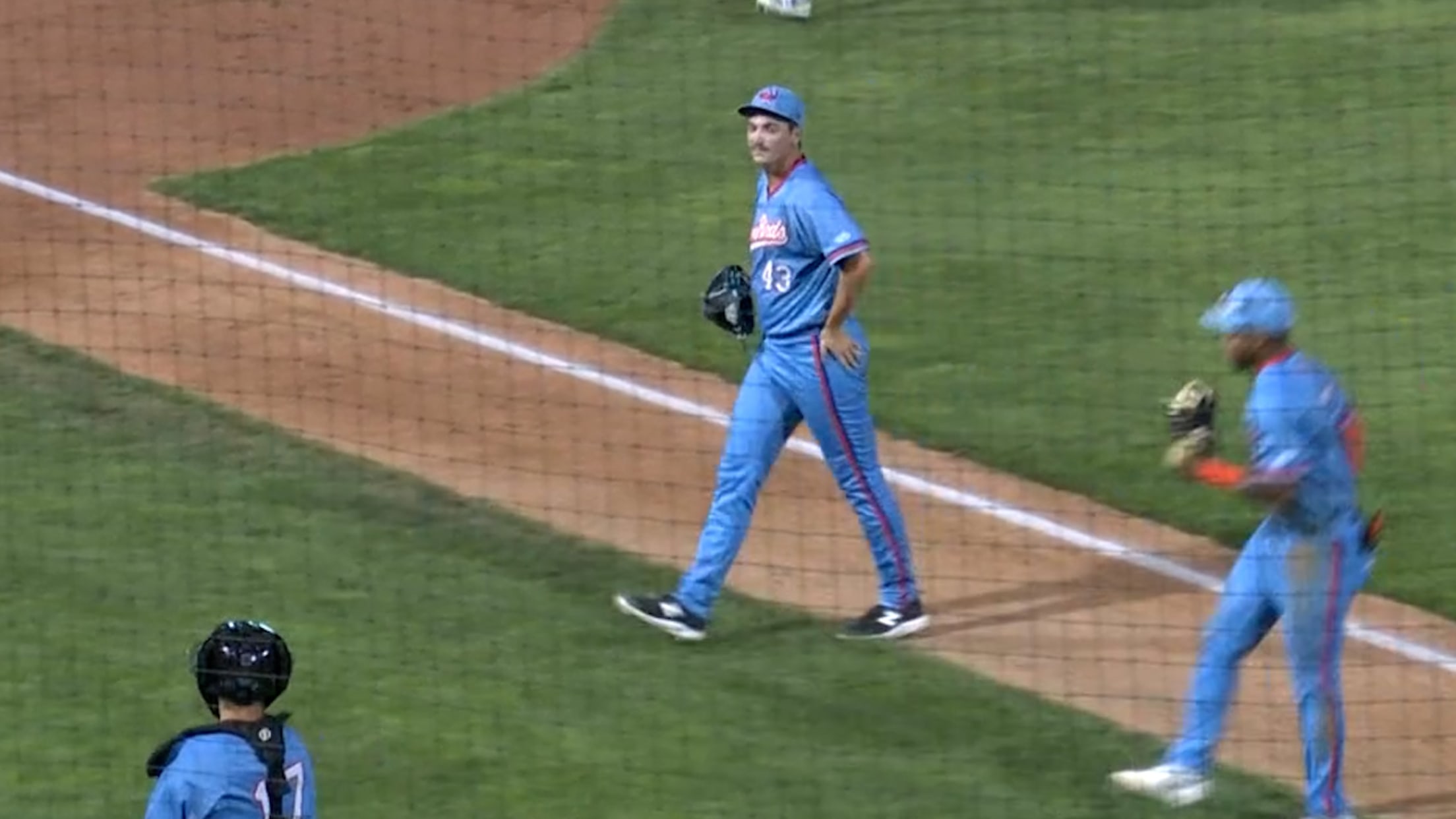 Zach Fruit's hitless performance 