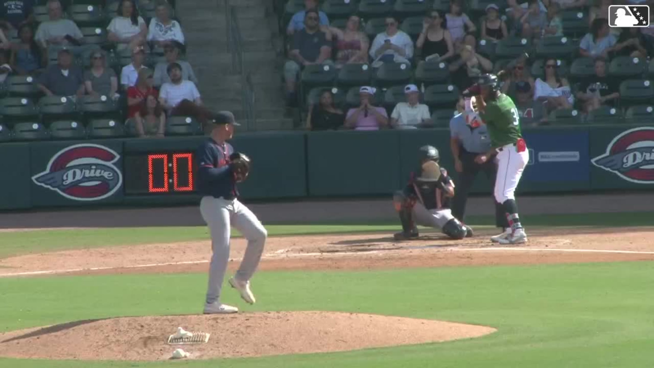Justin Gonzales slaps a solo home run