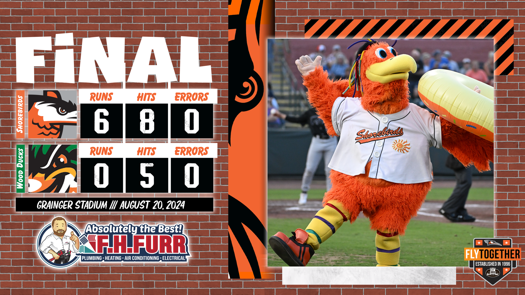 Shorebirds Shutout Wood Ducks in Series Opener | MiLB.com