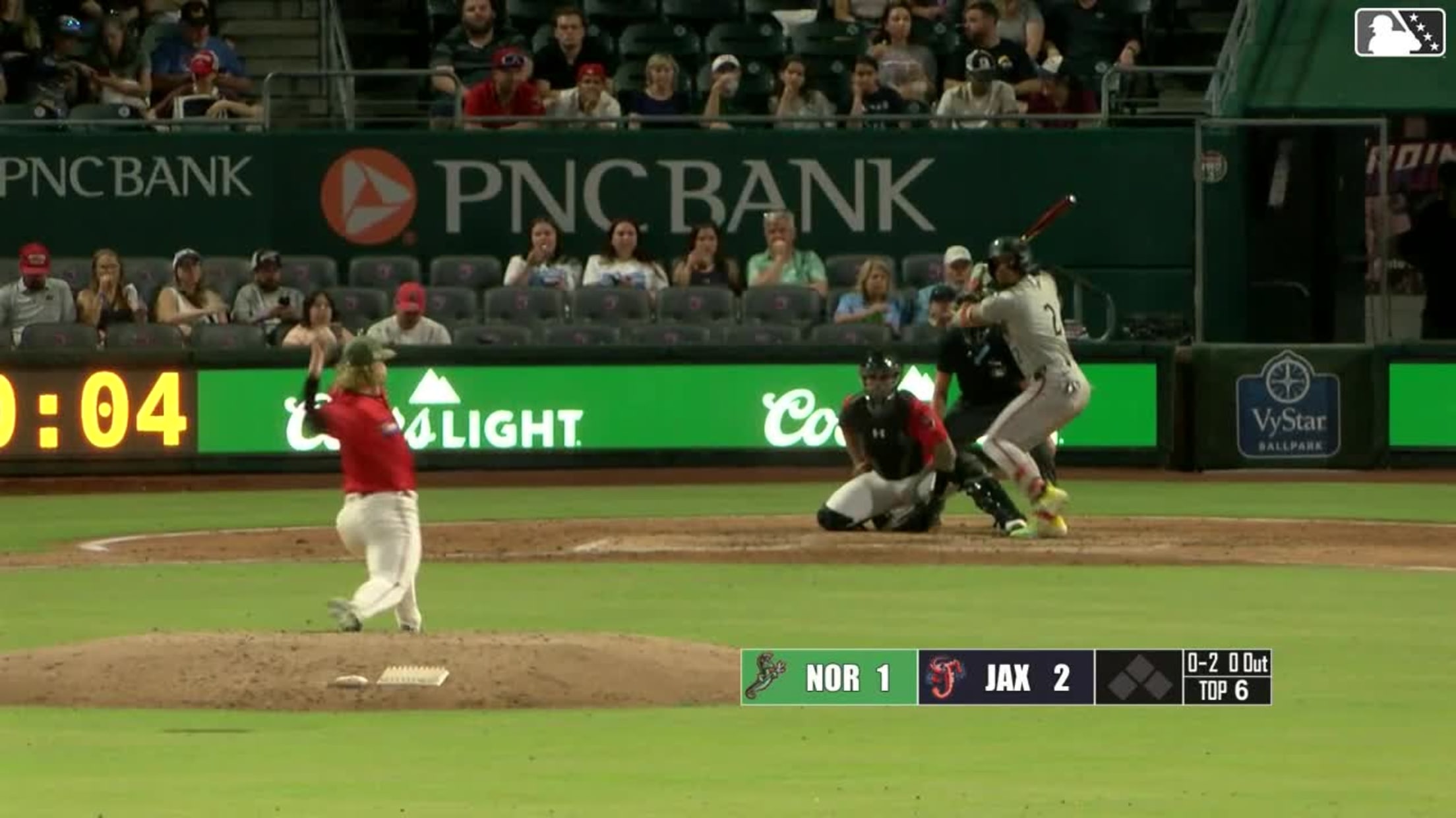 José Barrero homers (10) on a fly ball to left center field.