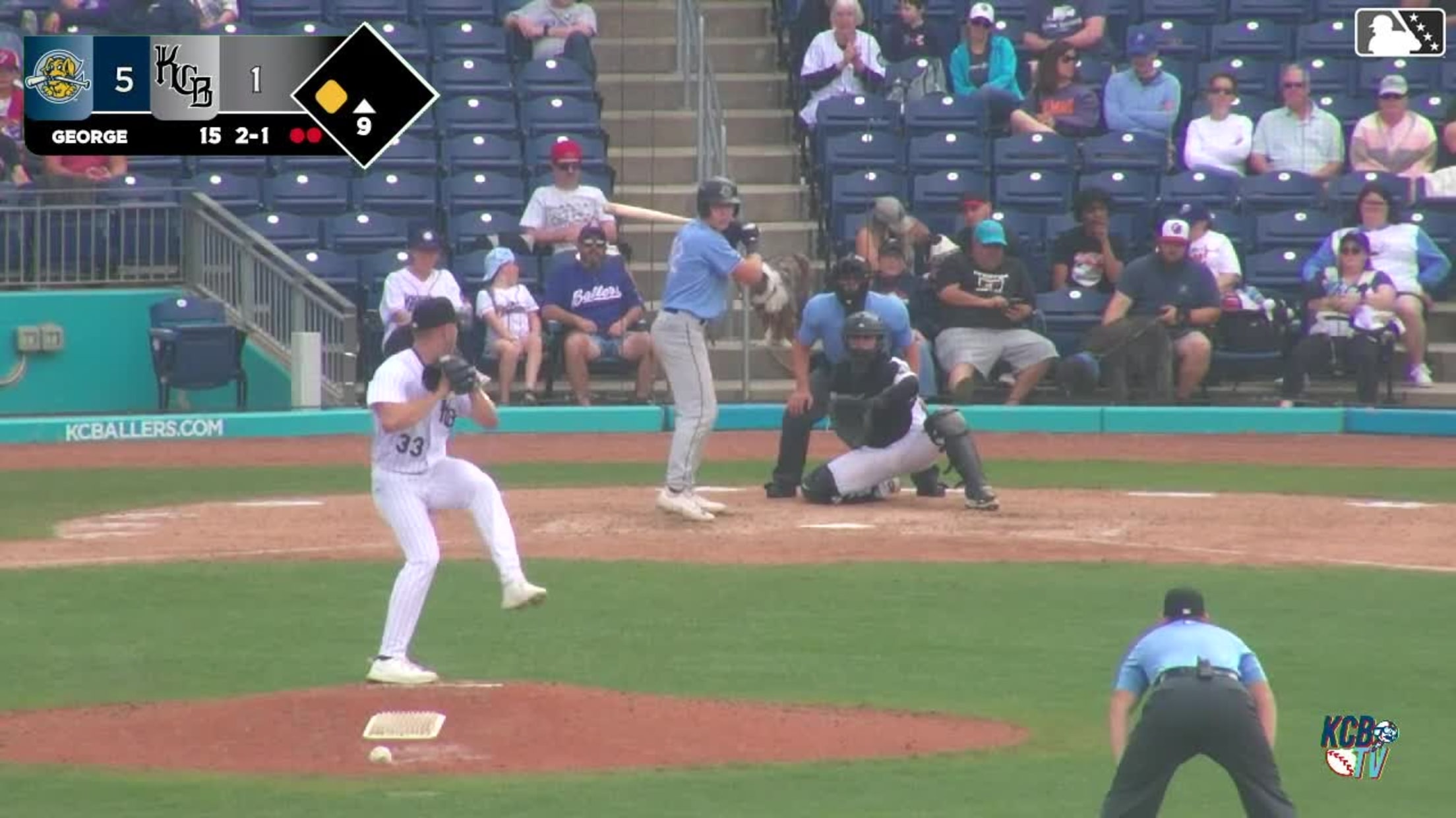 Pierce George Ball In Dirt to Taitn Gray