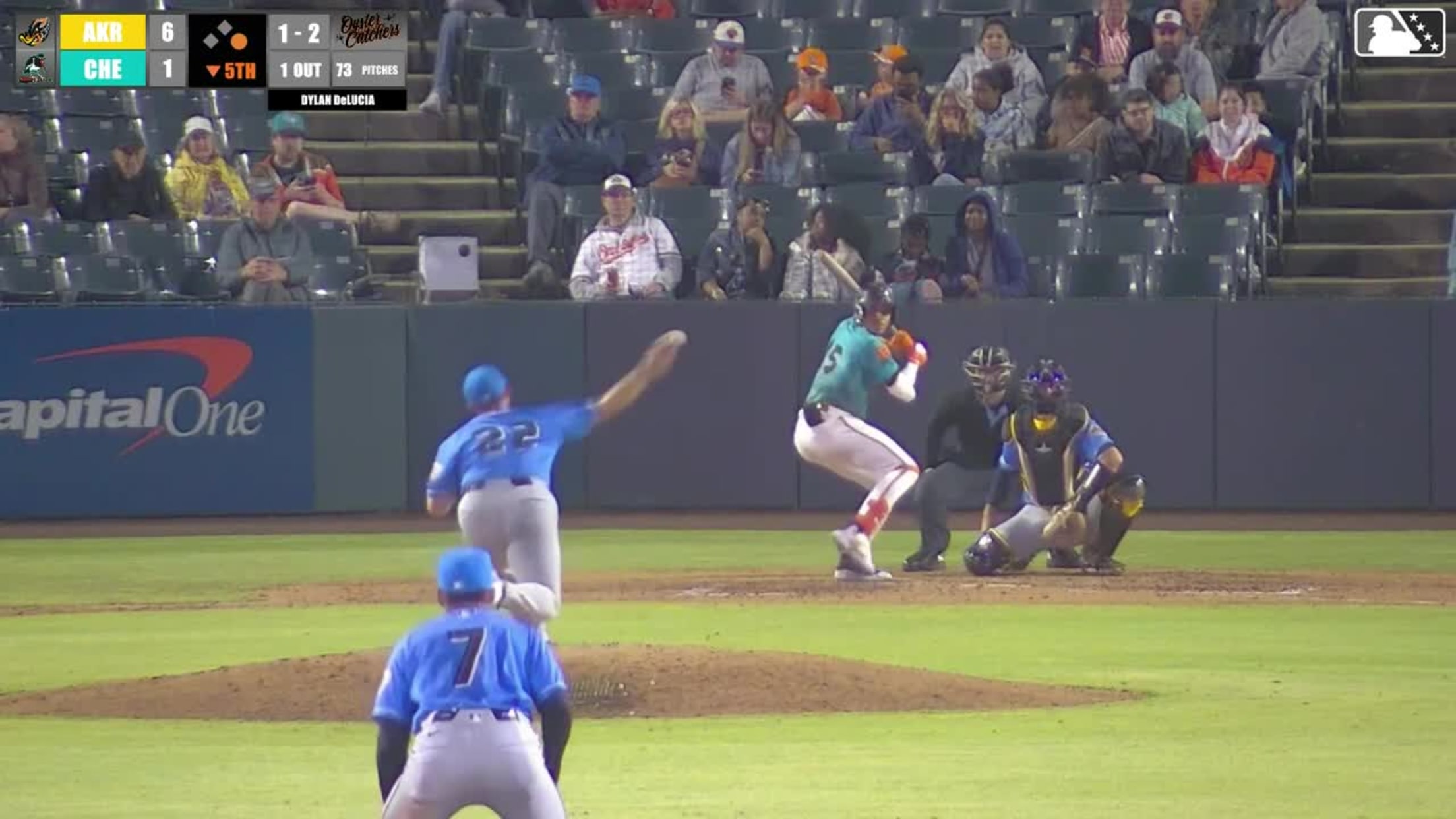Frederick Bencosme homers (3) on a fly ball to right center field. Tavian Josenberger scores.