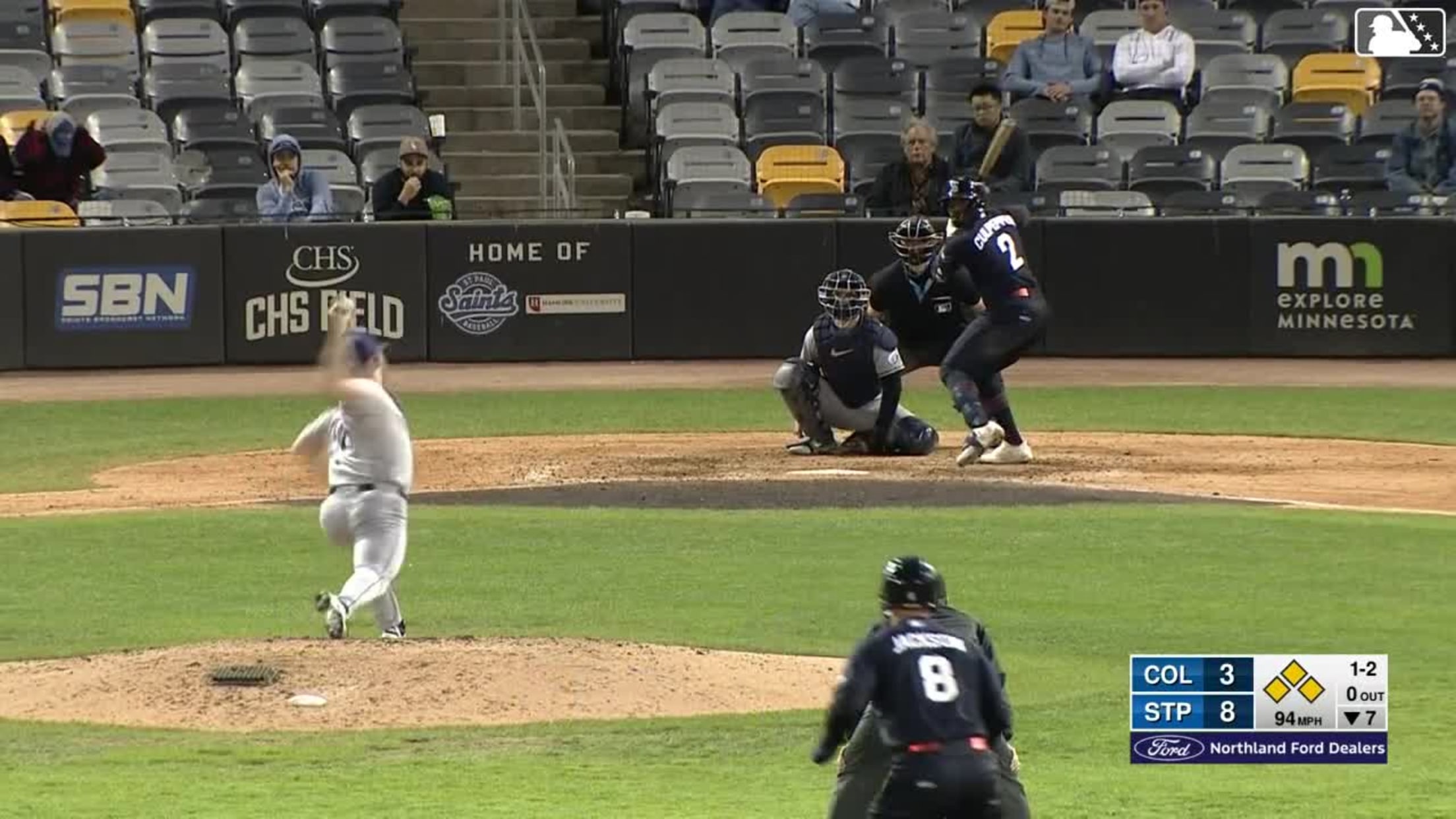 Jake Miller In play, run(s) to Kaelen Culpepper