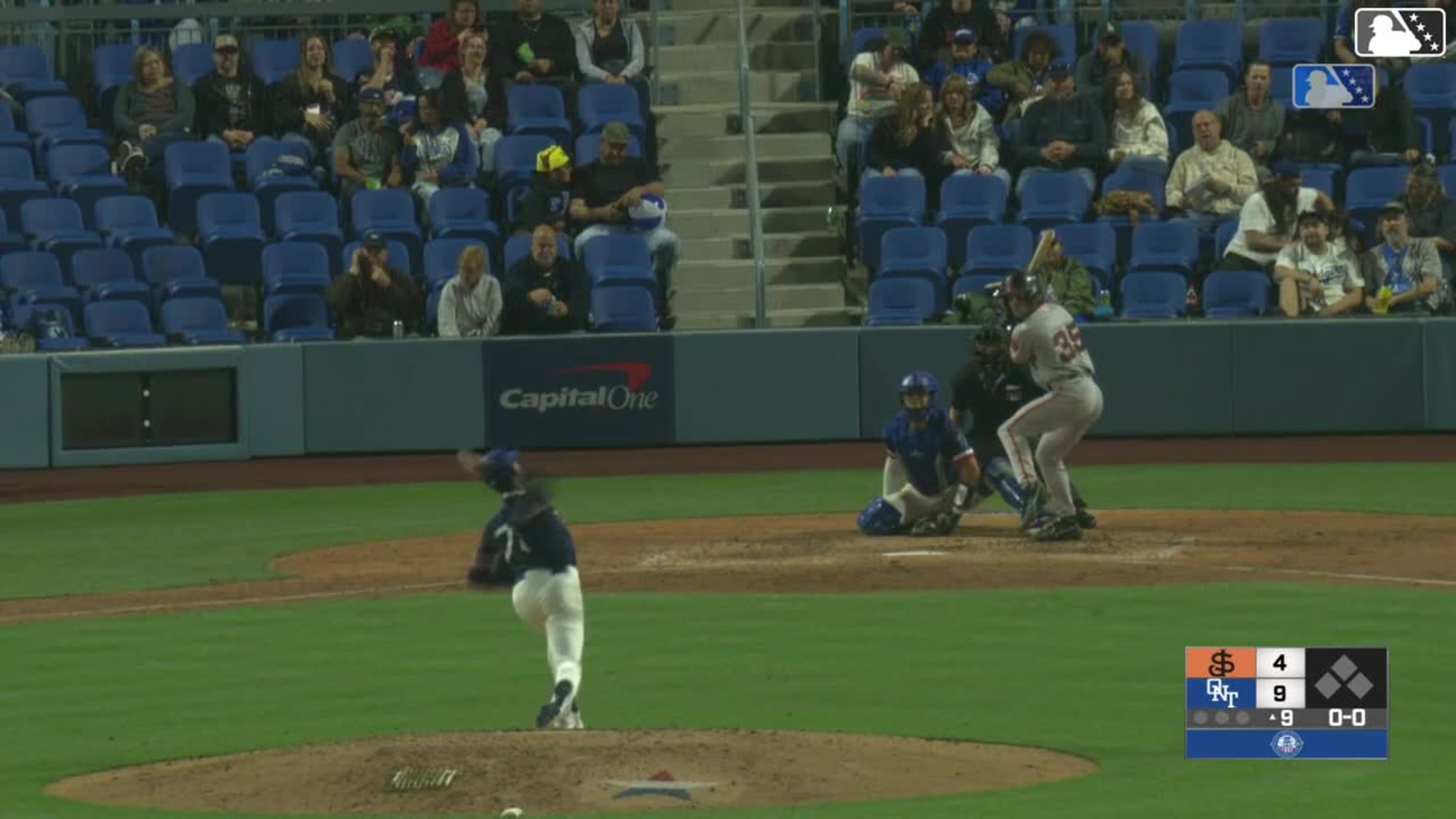 Lorenzo Meola homers (3) on a line drive to center field.