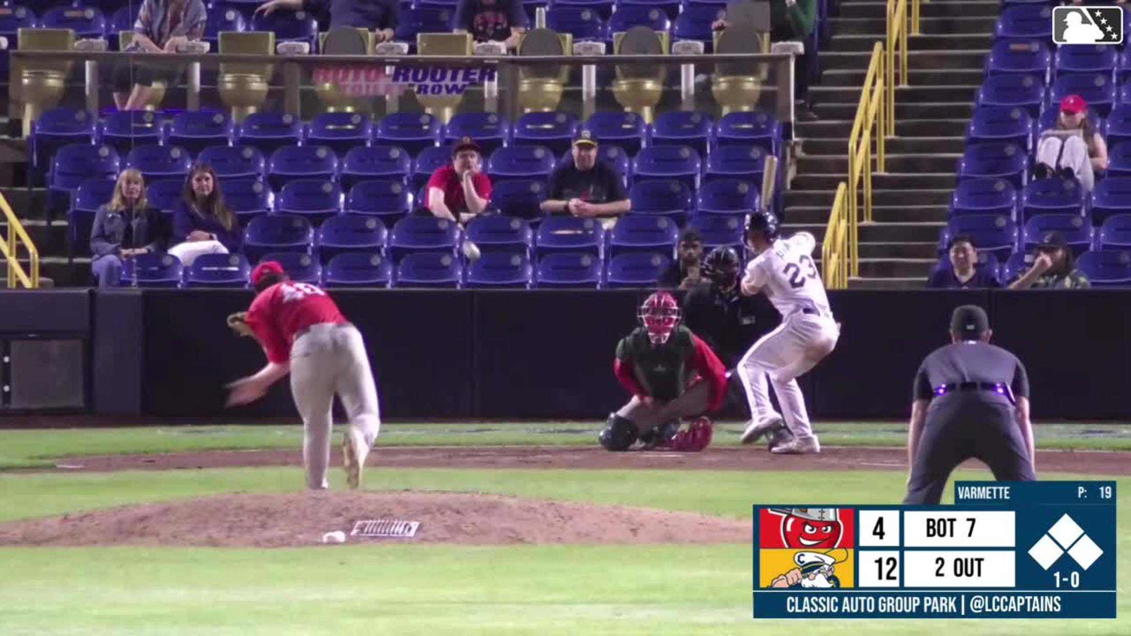 Will Varmette Ball to Luke Hill