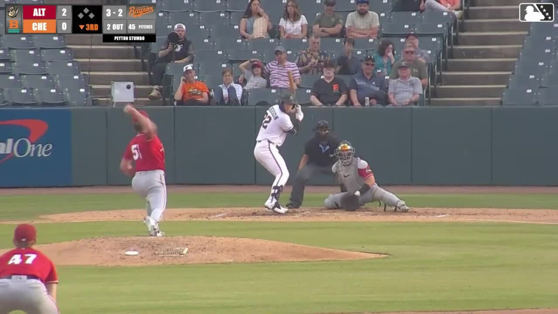 Peyton Stumbo In play, run(s) to Ethan Anderson