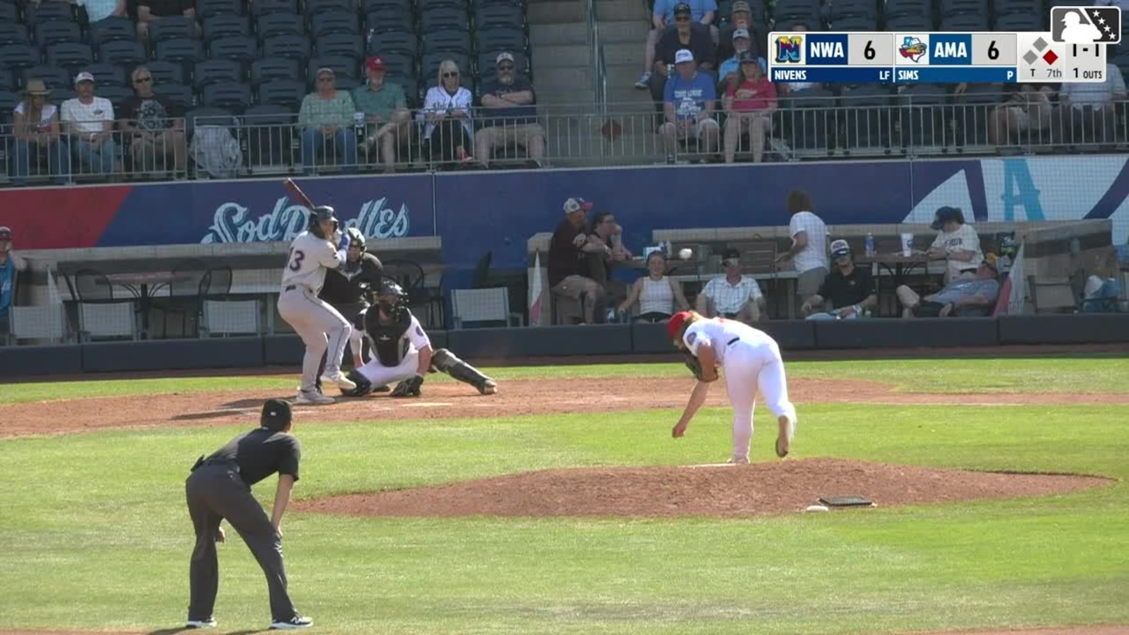 Spencer Nivens homers (4) on a fly ball to left center field. Carson Roccaforte scores.