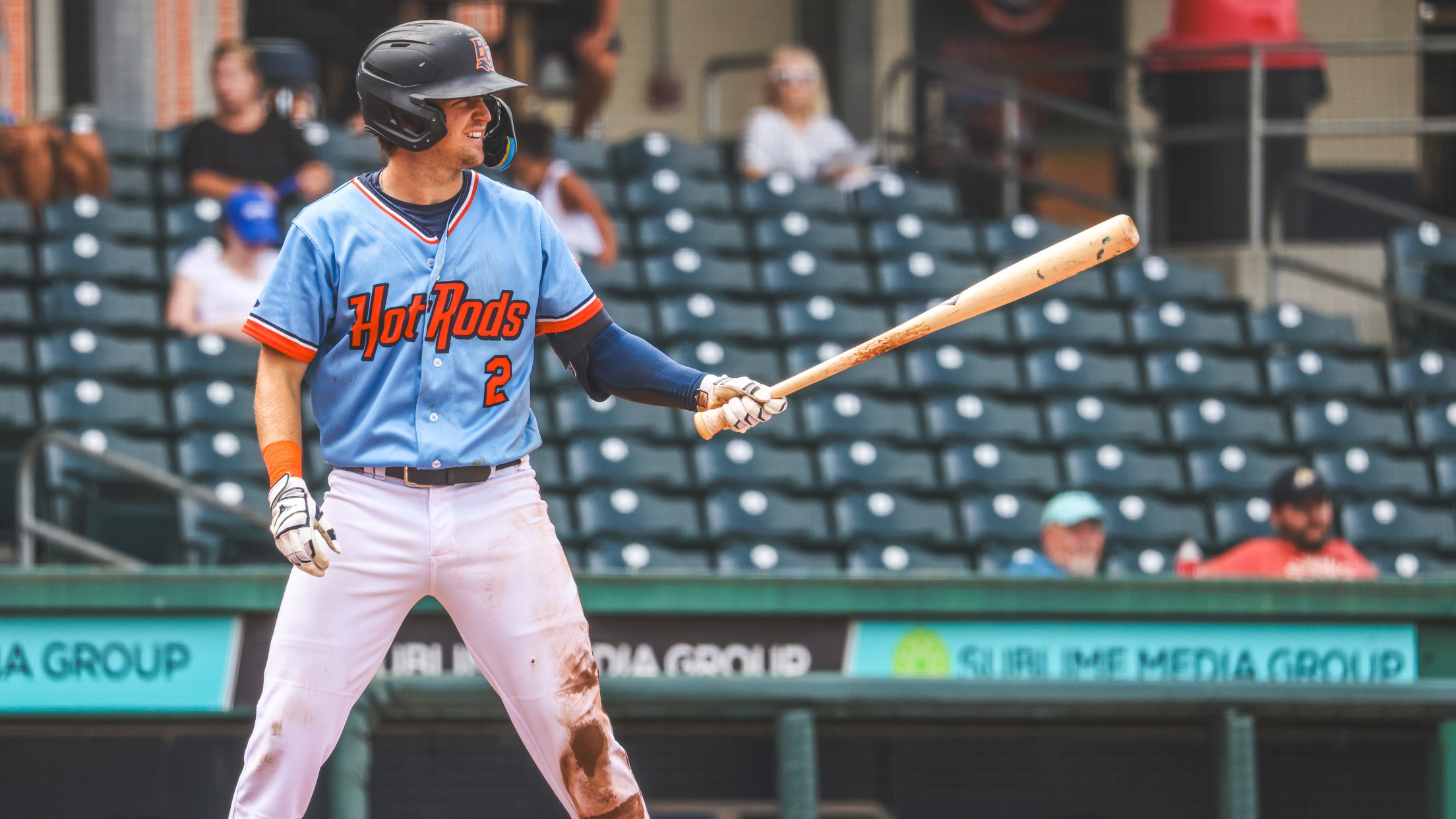 Hot Rods Bats Fall Quiet, Drop Both Game in Rome | MiLB.com