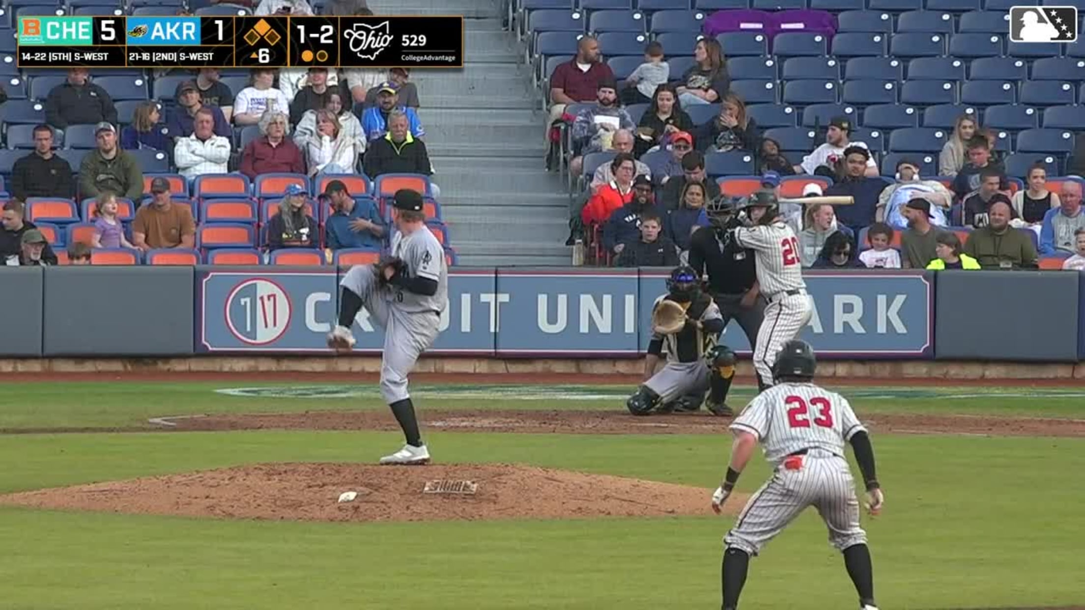 Ethan Anderson homers (5) on a line drive to left field. Griff O'Ferrall scores.