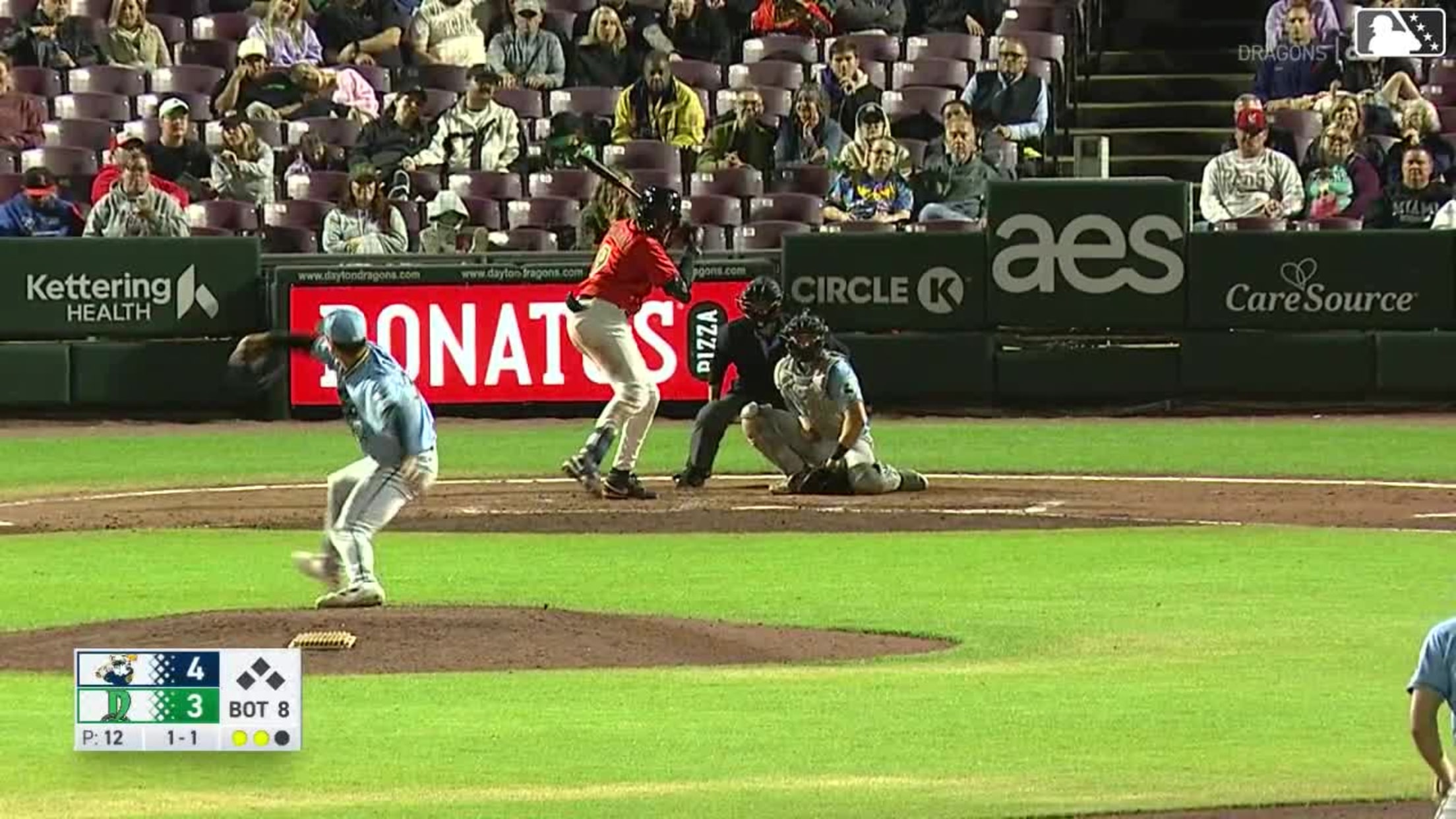 Yerlin Confidan homers (3) on a line drive to left field.