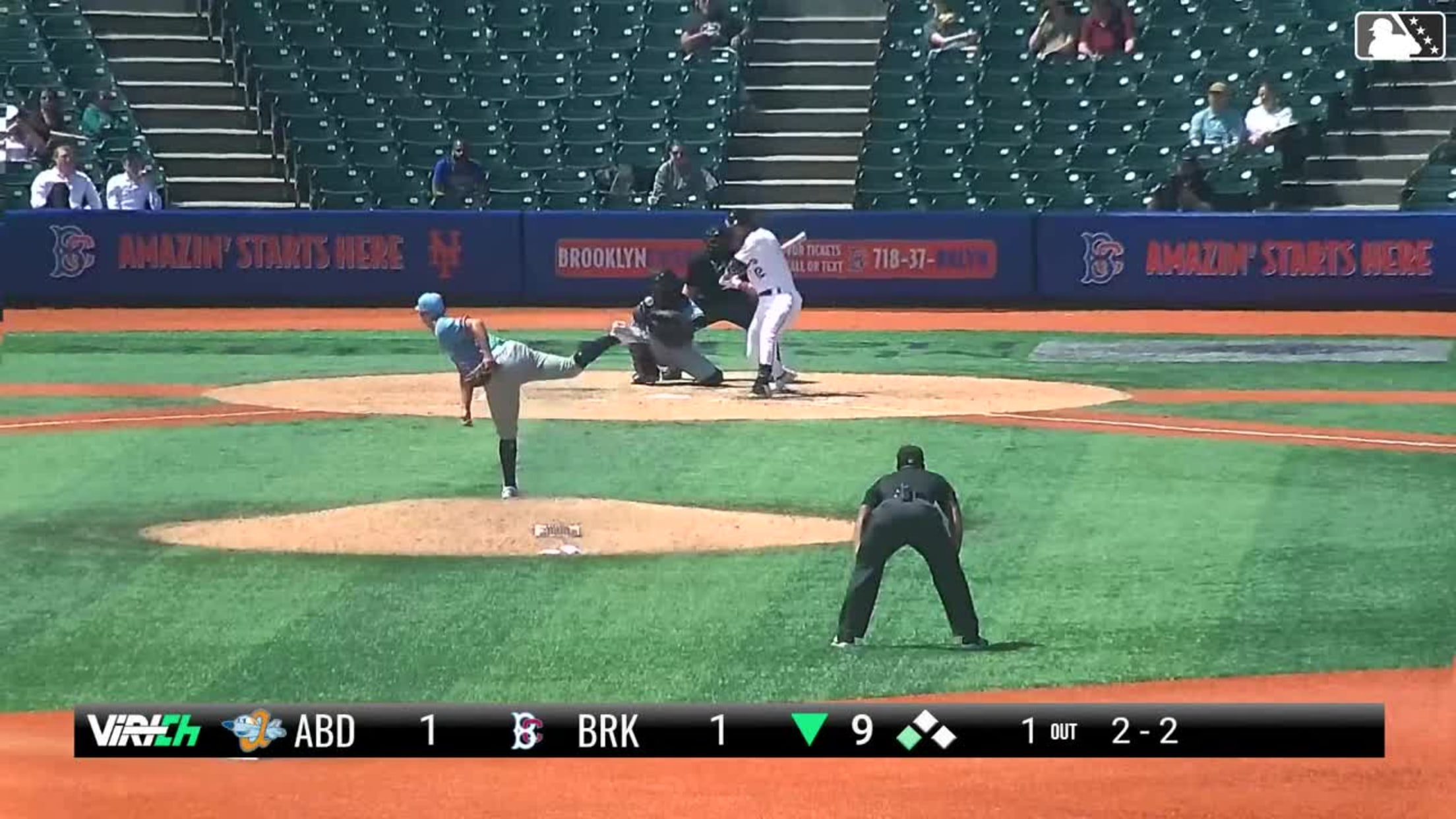 Juan Nuñez strikes out his eighth batter