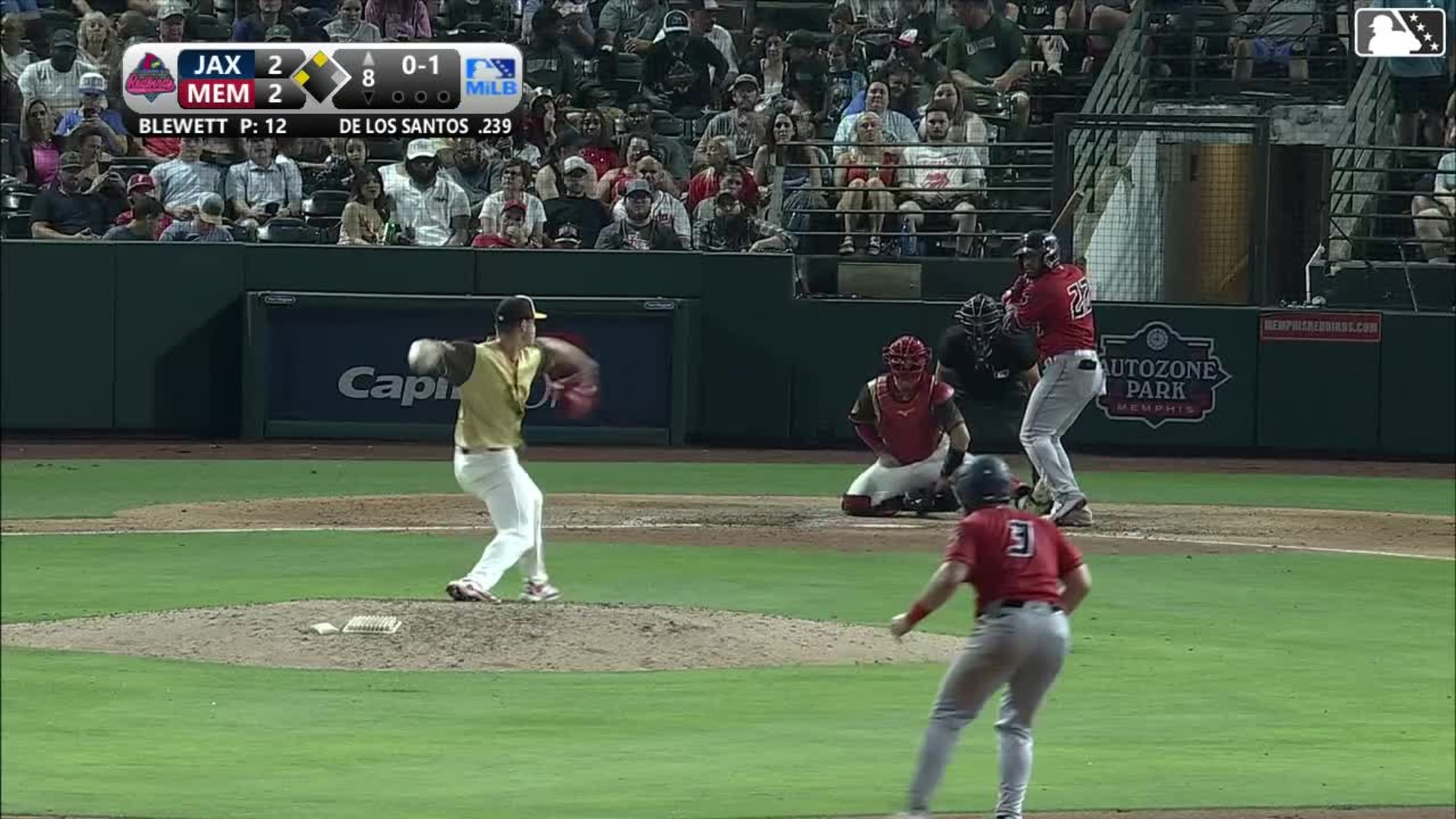 Scott Blewett In play, run(s) to Deyvison De Los Santos