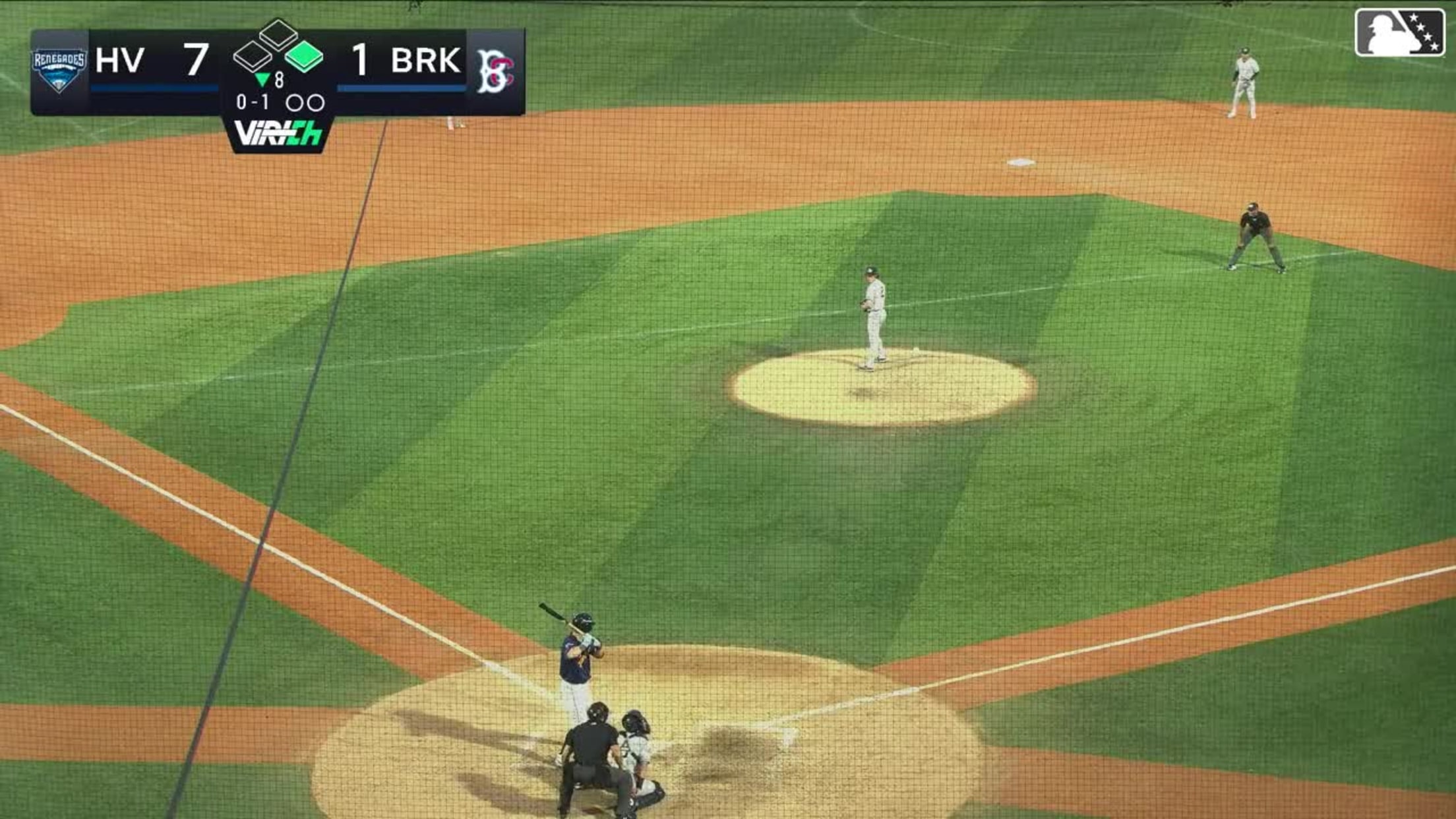 John Bay homers (5) on a fly ball to right center field. Diego Mosquera scores.