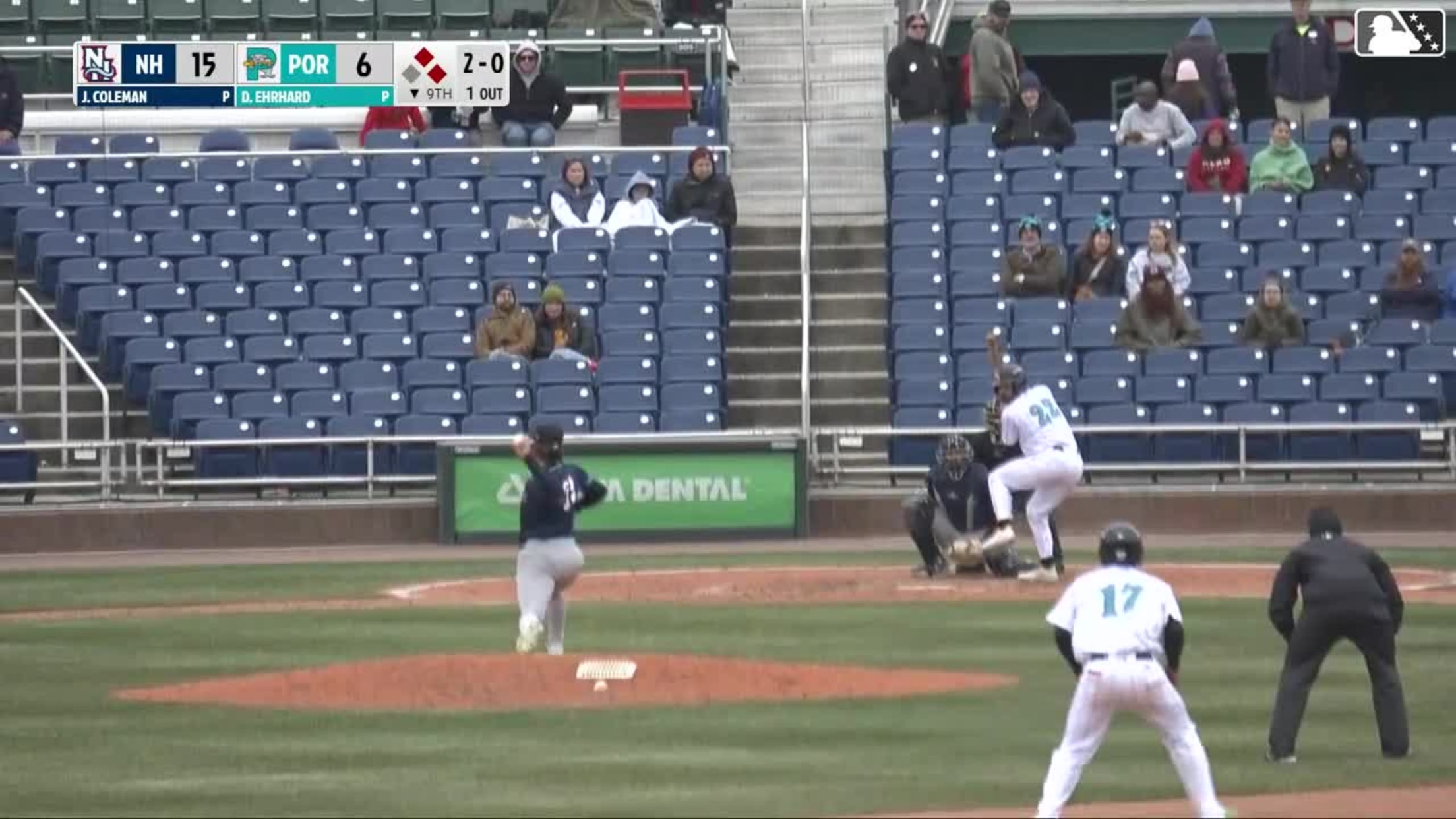 Drew Ehrhard homers (2) on a fly ball to left center field. Raudelis Martinez scores. Ronald Rosario scores.