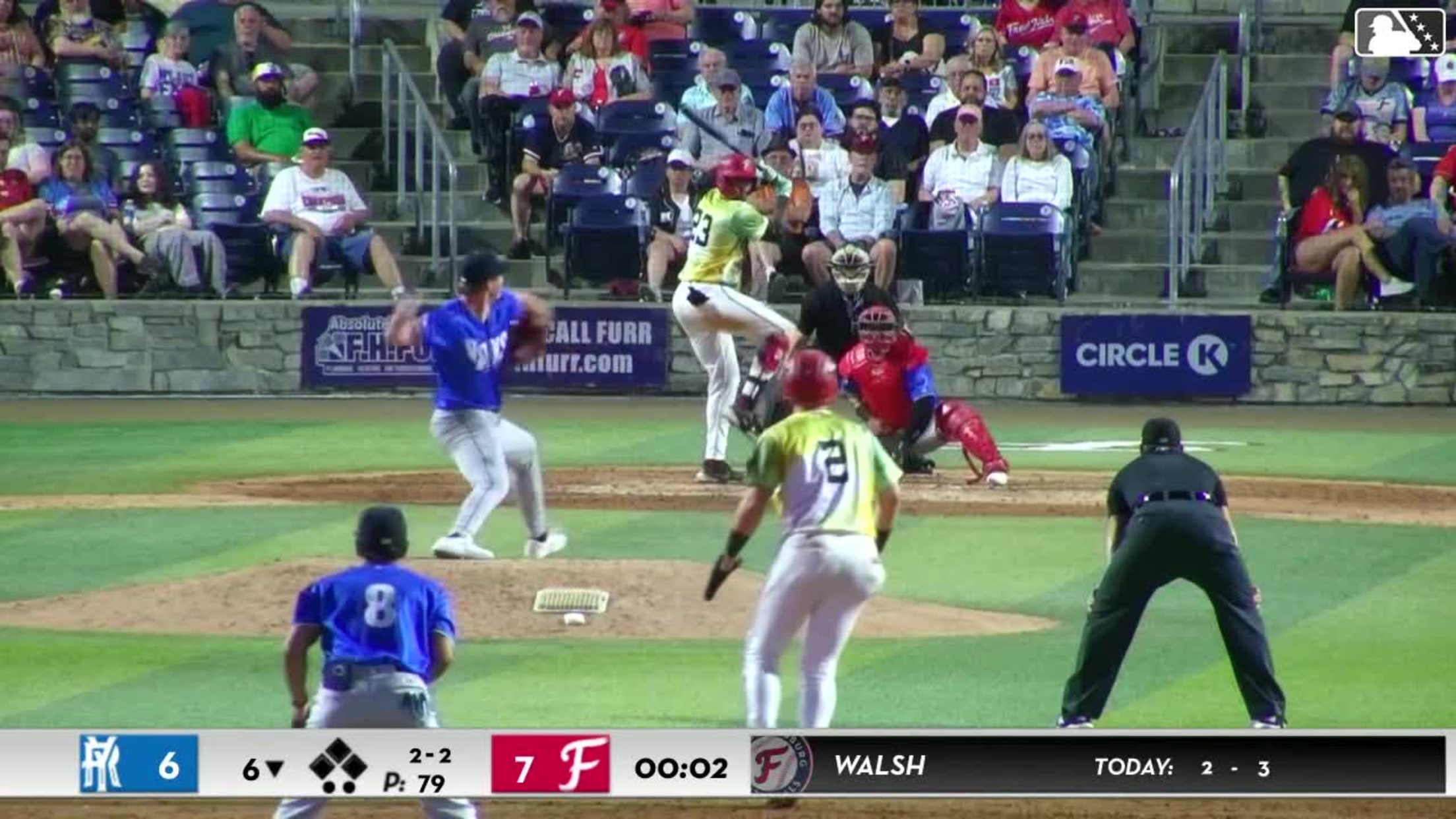 Jacob Walsh singles on a ground ball to right fielder Skylar King. Rafael Ramirez Jr. scores. Eli Willits scores. Coy James out at 3rd on the throw, right fielder Skylar King to third baseman D'Angelo Ortiz.