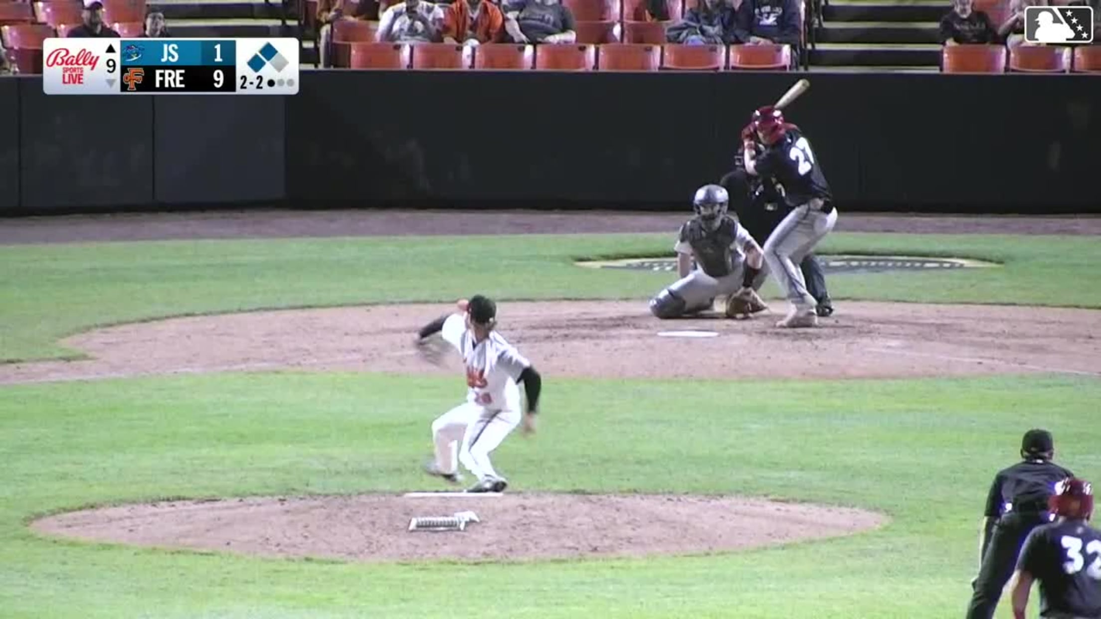 Joel Dragoo out on a sacrifice fly to center fielder Ike Irish. Kodey Shojinaga scores.