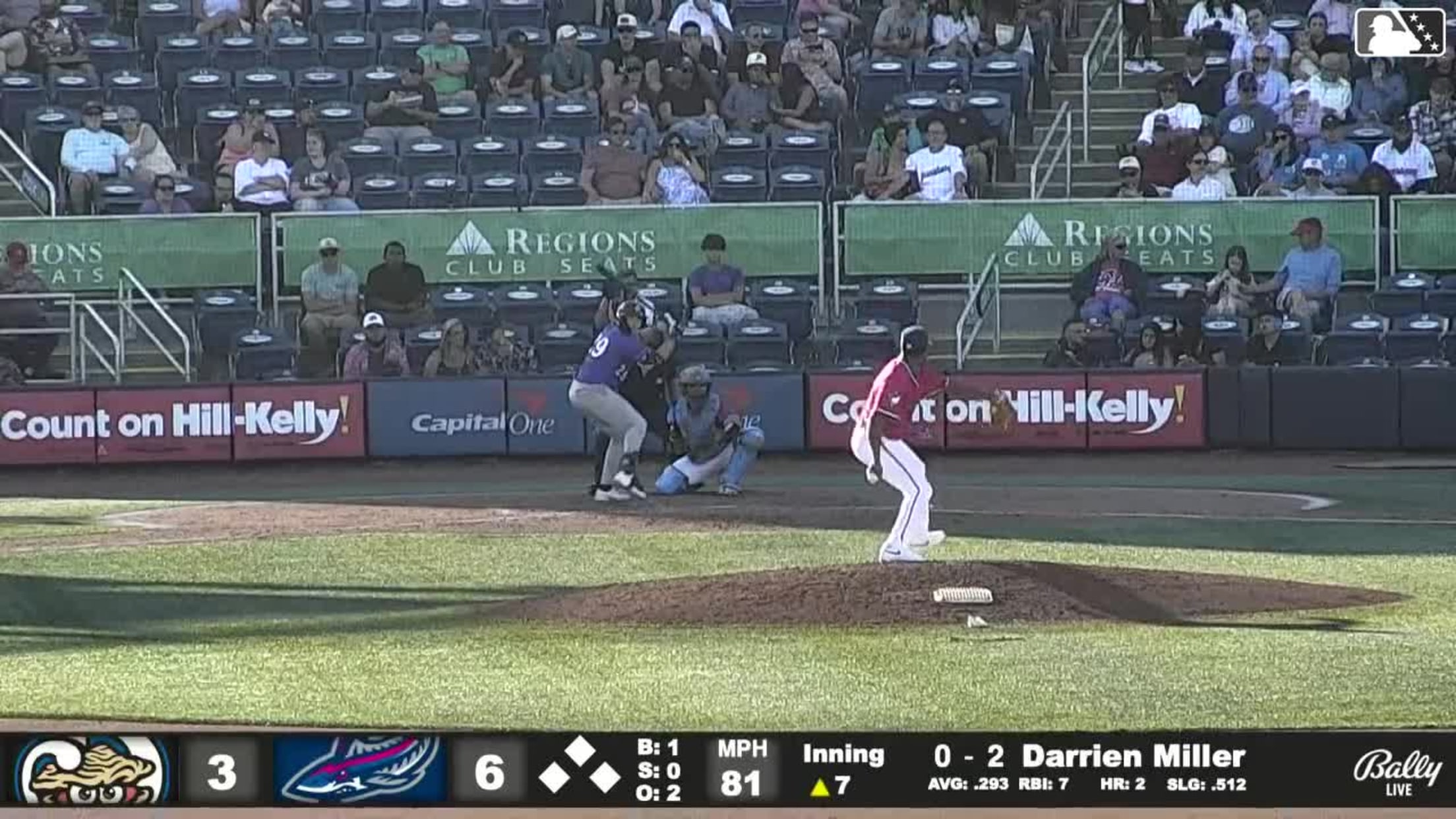 Luis Moreno In play, run(s) to Darrien Miller