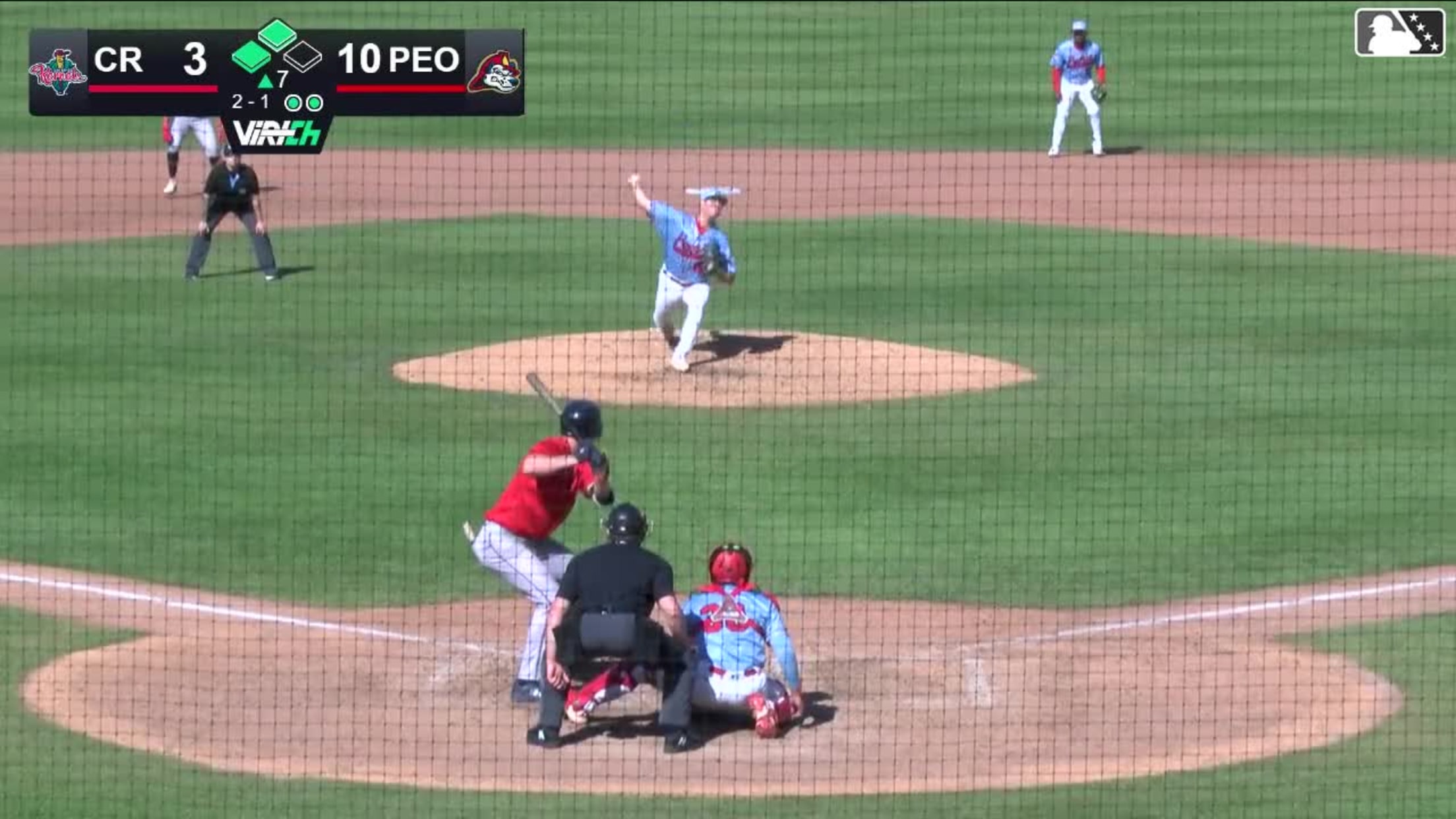 Brandon Winokur homers (2) on a fly ball to left field. Jaime Ferrer scores. Andy Lugo scores.