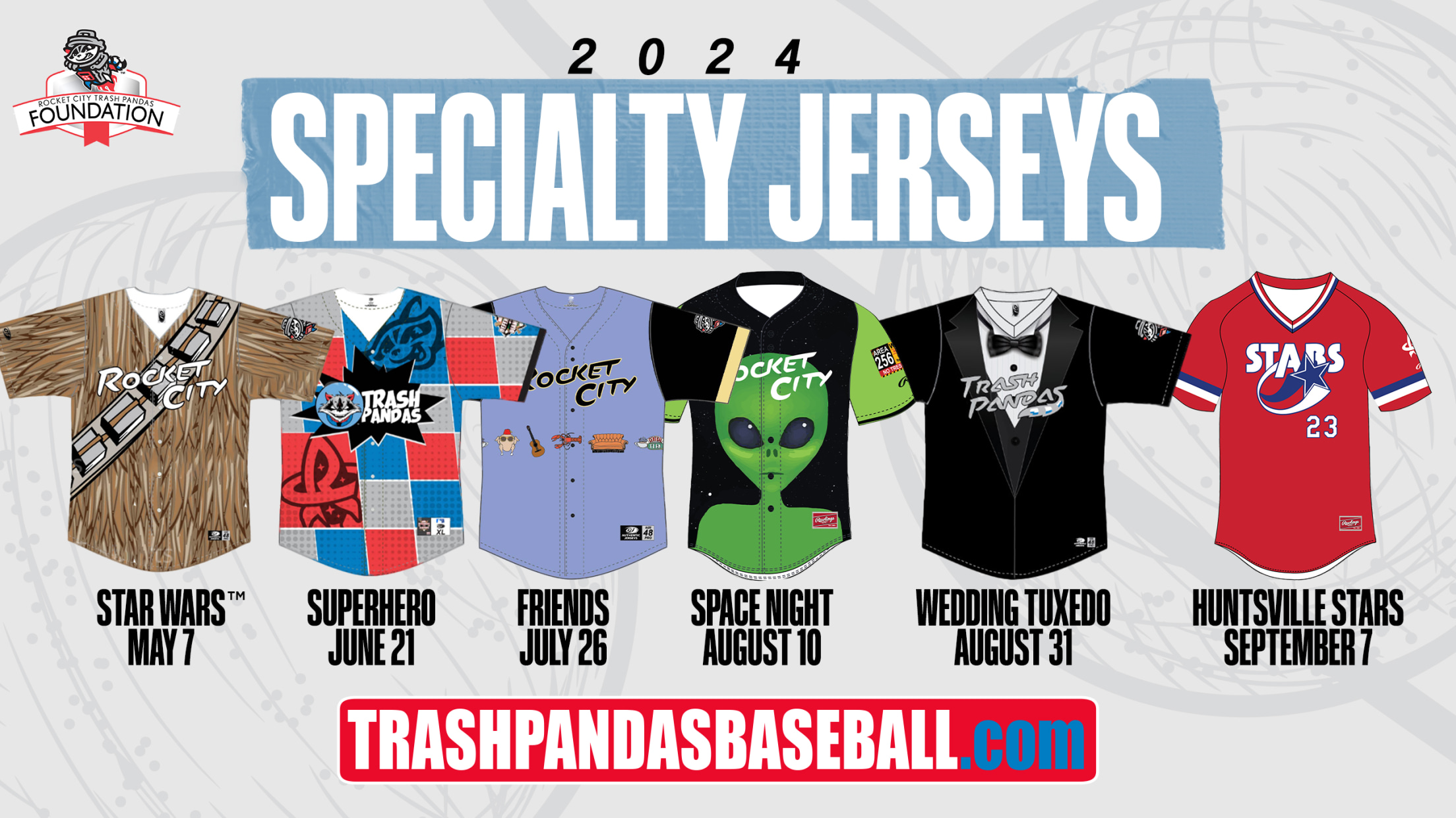 2024 Specialty Jerseys Trash Pandas