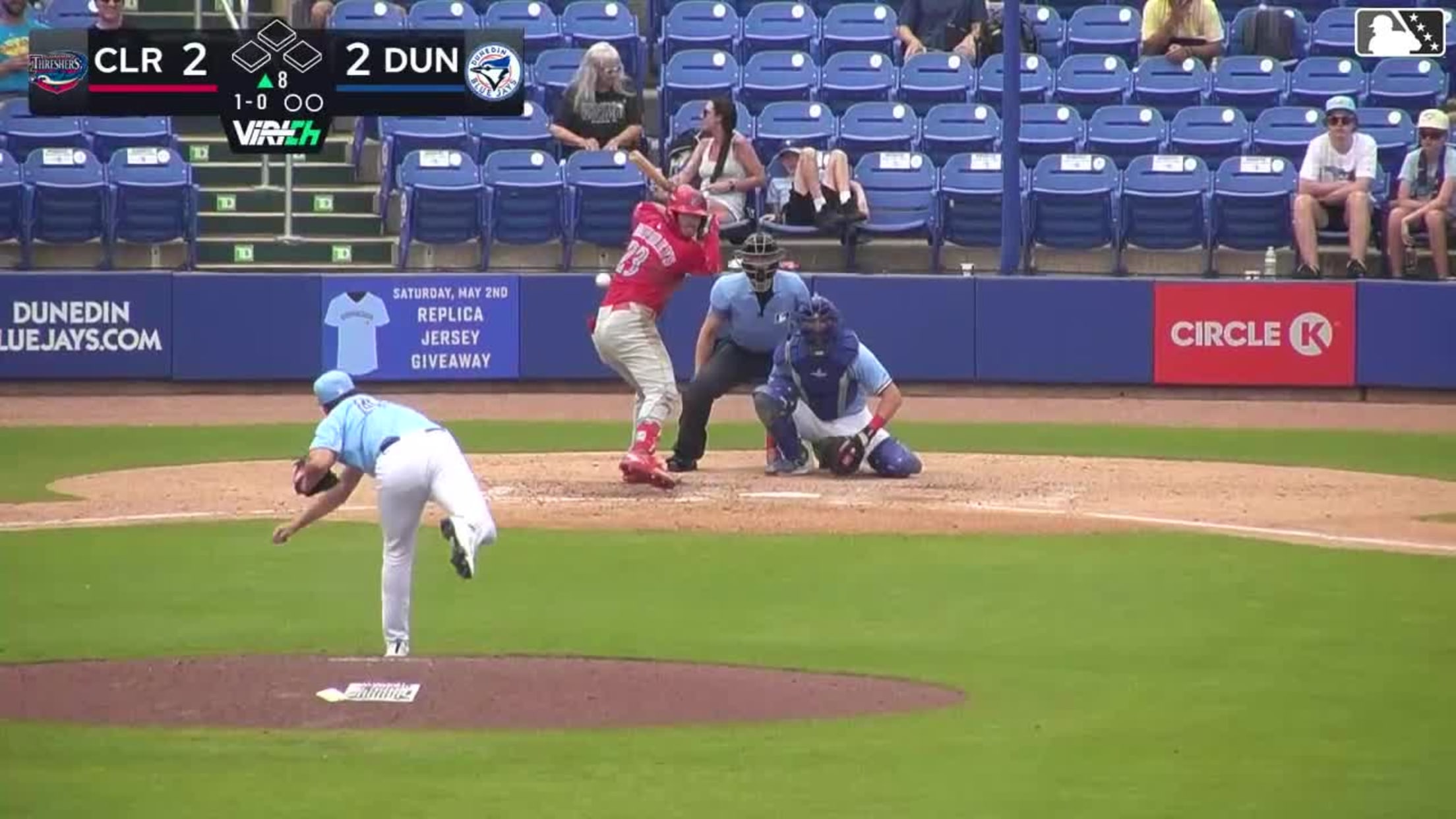 Nathan Humphreys homers (3) on a fly ball to right center field.