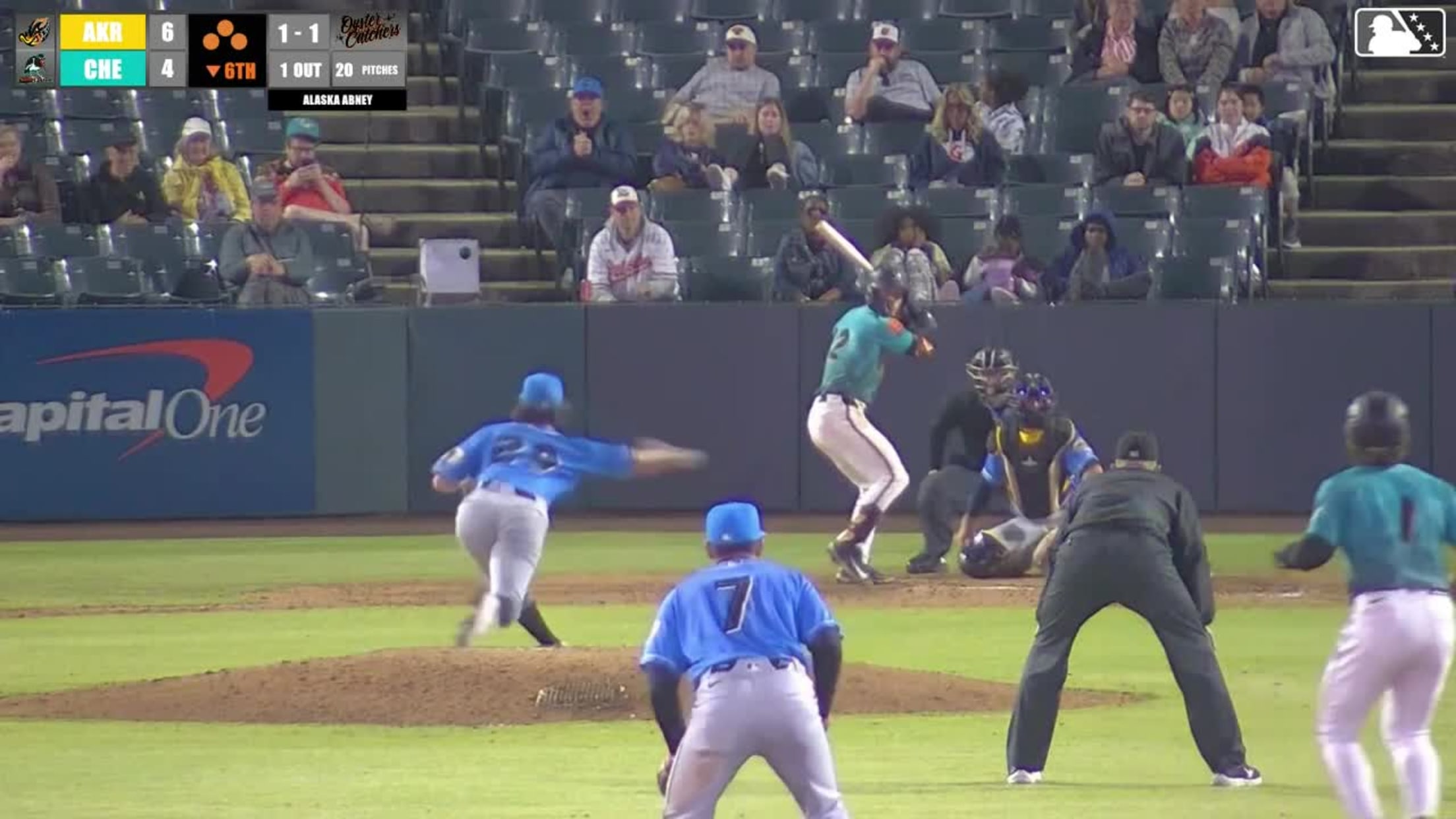 Alaska Abney In play, run(s) to Tavian Josenberger