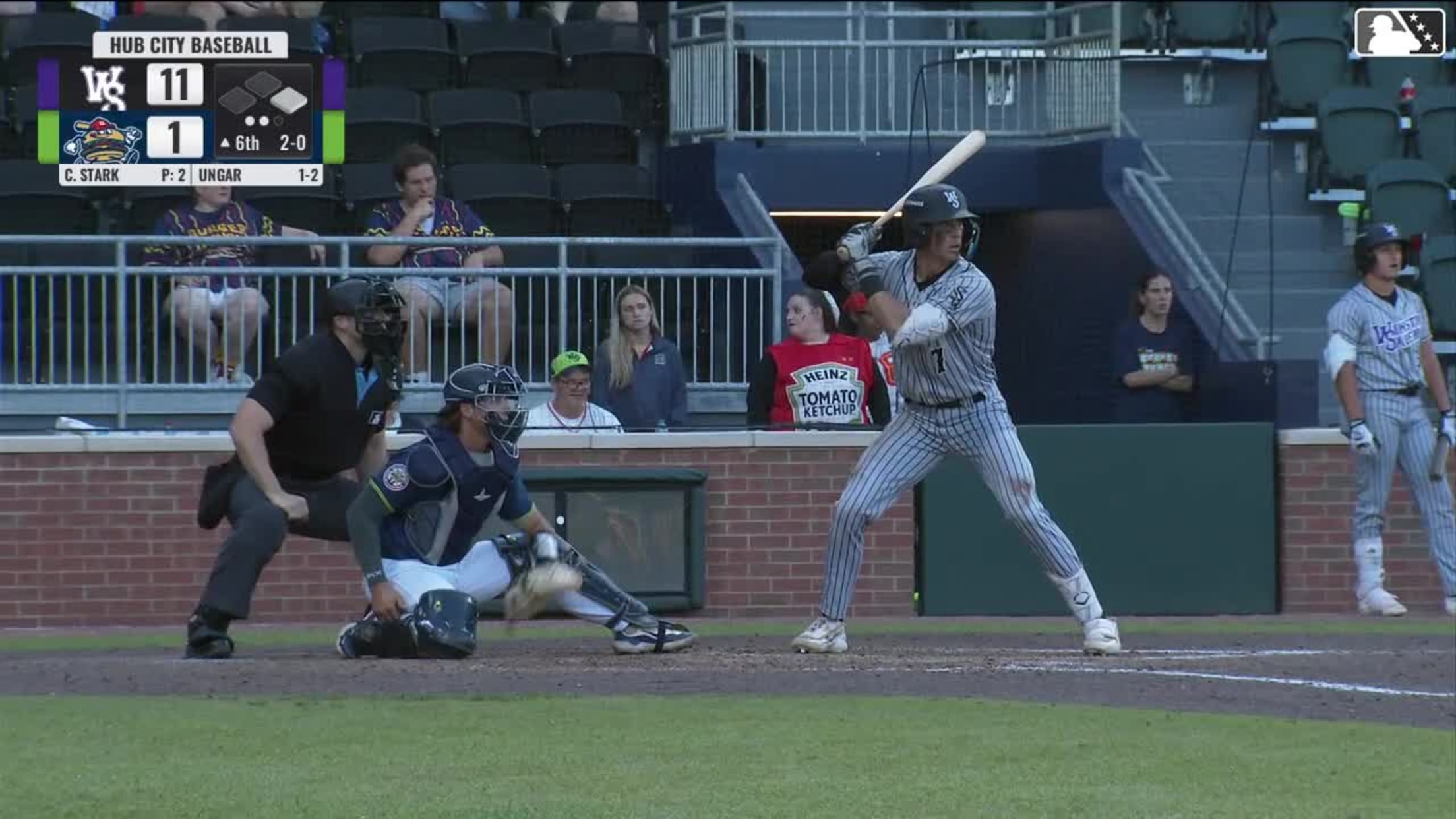 Alex Ungar homers (1) on a fly ball to left center field. Bryce Eblin scores.