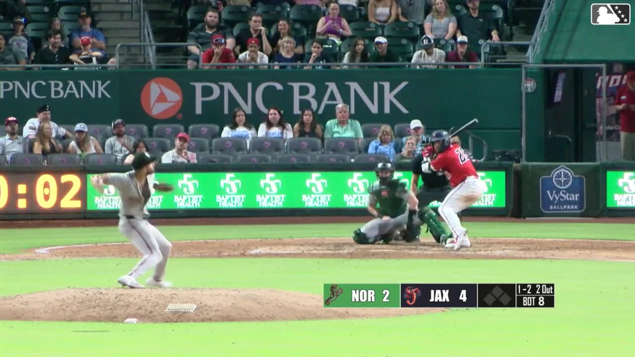 Agustín Ramírez homers (2) on a fly ball to left field.