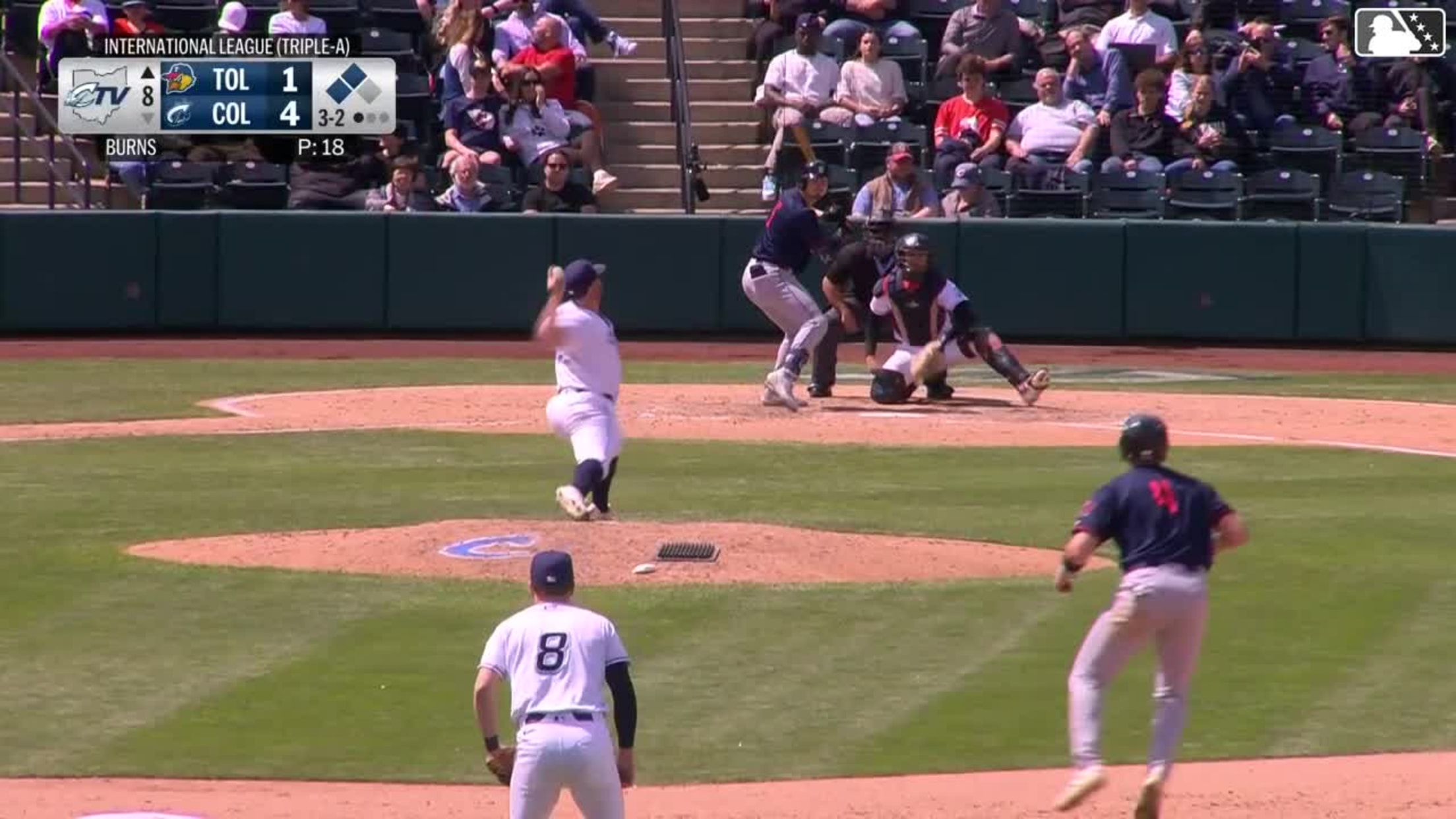 Tanner Burns In play, run(s) to Zach McKinstry