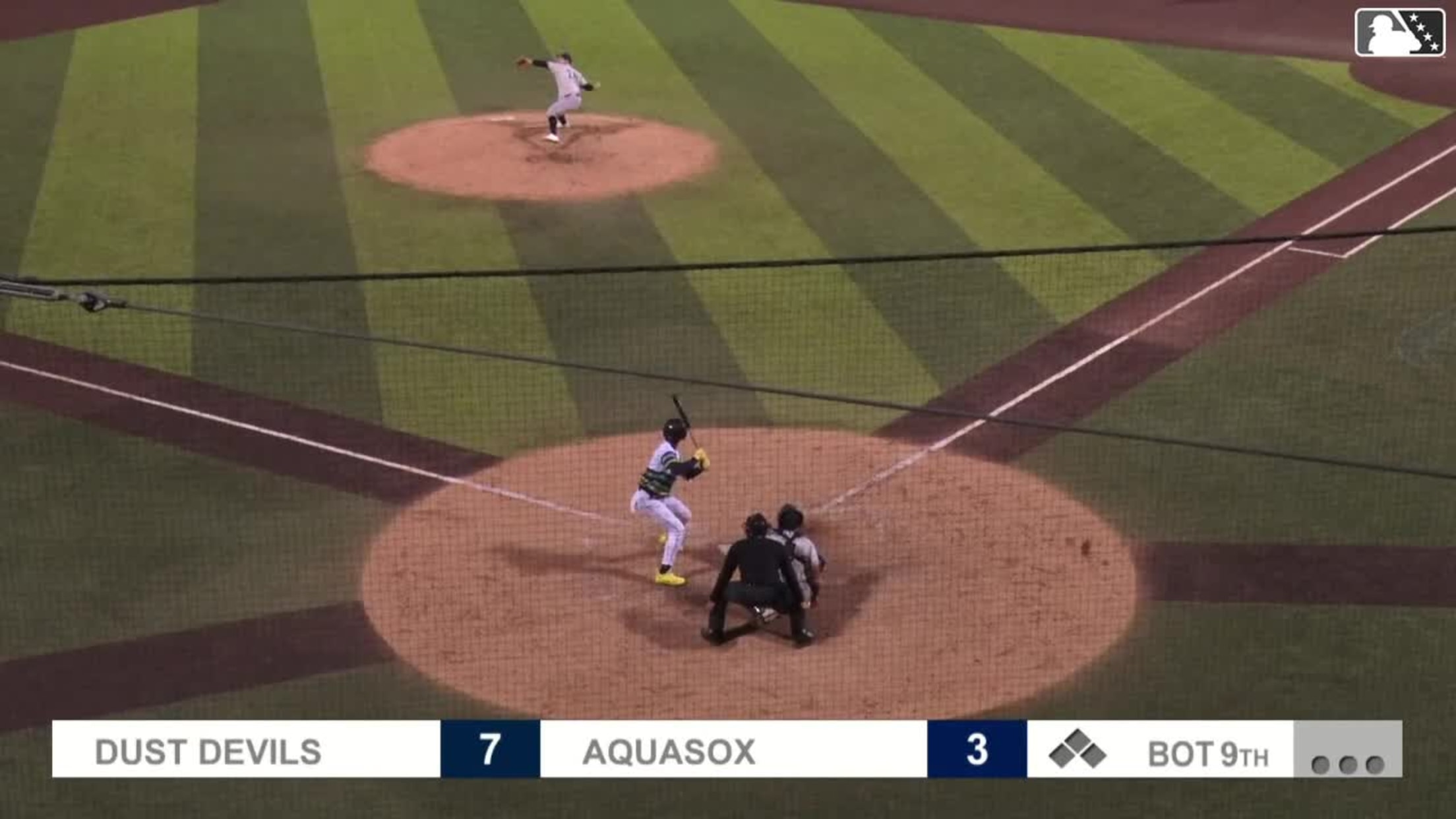 Curtis Washington Jr. homers (5) on a line drive to center field.