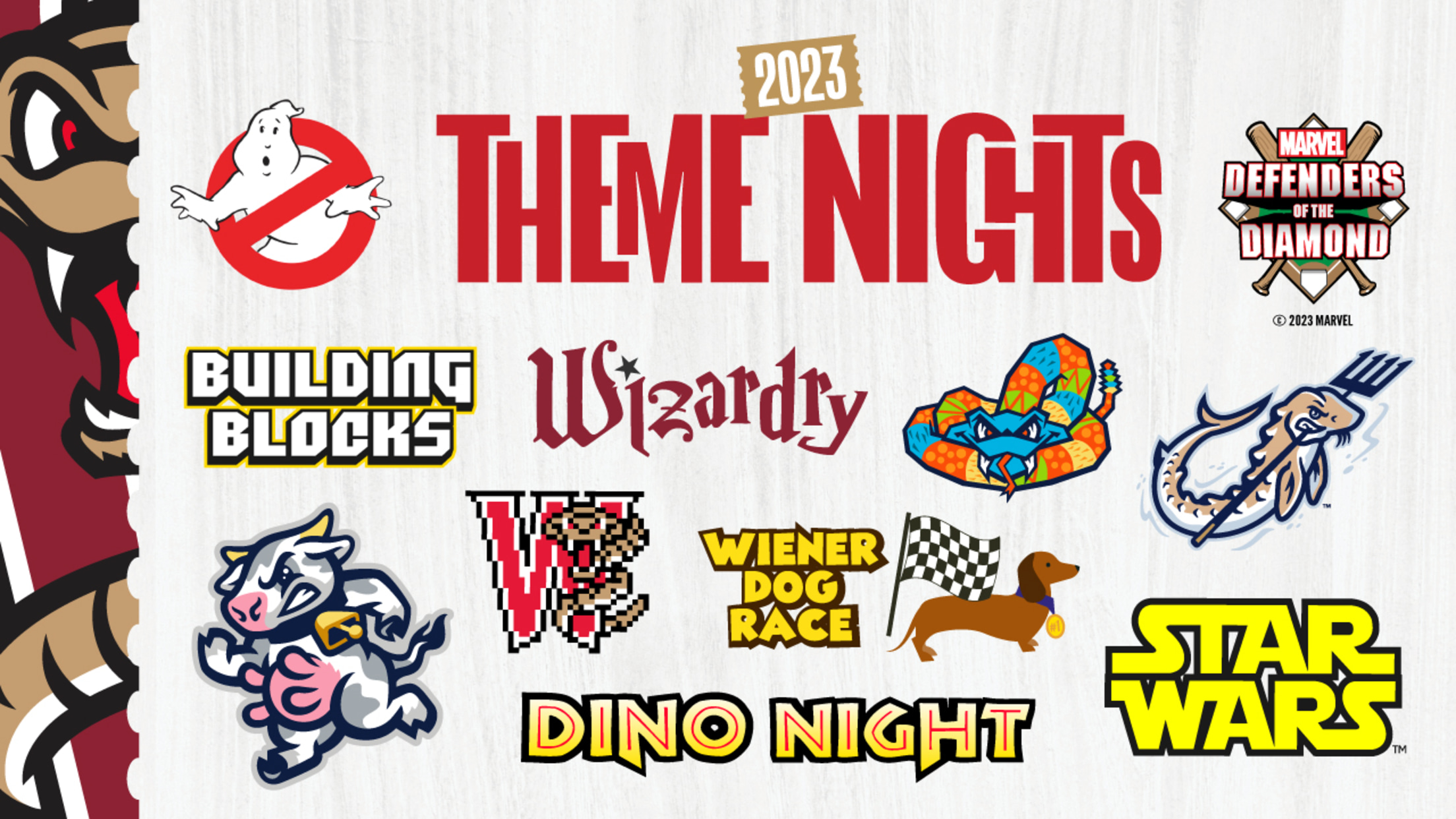 2023 Timber Rattlers Theme Nights and Appearances