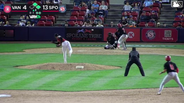 Manuel Beltre singles on a line drive to center fielder Max Belyeu. J.R. Freethy scores. Kendry Chirinos to 2nd.