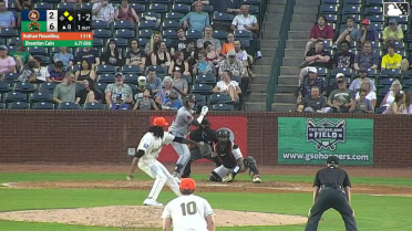 Nathan Flewelling singles on a line drive to left fielder Jhonny Severino. Ryan McCoy scores. Adrian Santana to 2nd.