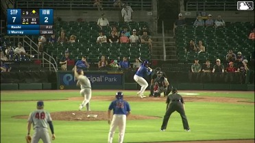 BJ Murray homers (12) on a fly ball to right center field. Brett Bateman scores.