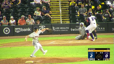 Eduardo Beltre homers (3) on a fly ball to center field.