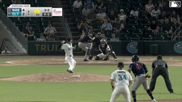 Darrien Miller singles on a line drive to center fielder Dru Baker. Luke Adams scores. Jeferson Quero to 3rd. Brock Wilken to 2nd.