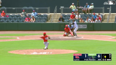 Brewer Hicklen homers (12) on a fly ball to center field. Brett Wisely scores.